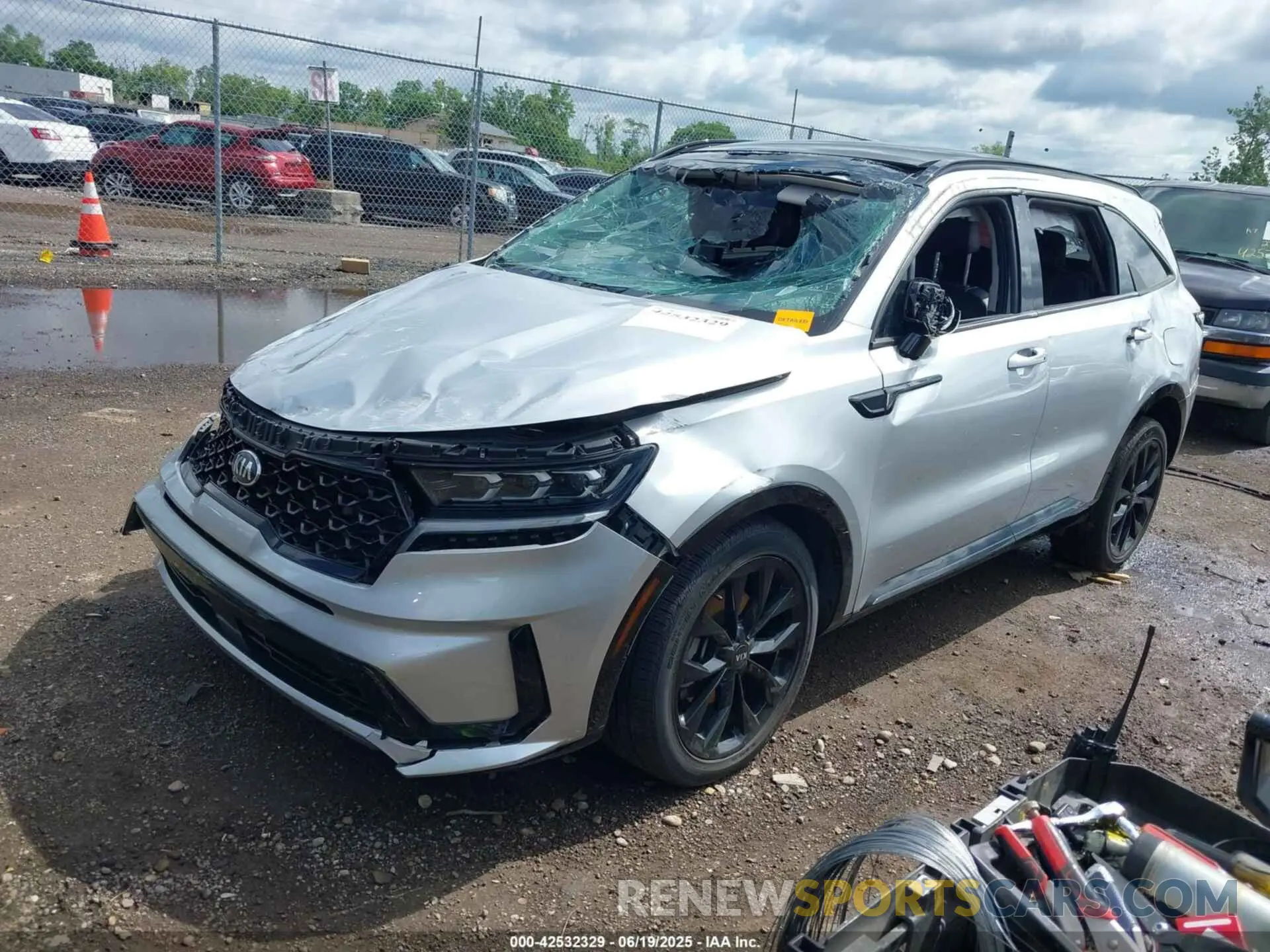 2 Фотография поврежденного автомобиля 5XYRK4LF8MG036124 KIA SORENTO 2021
