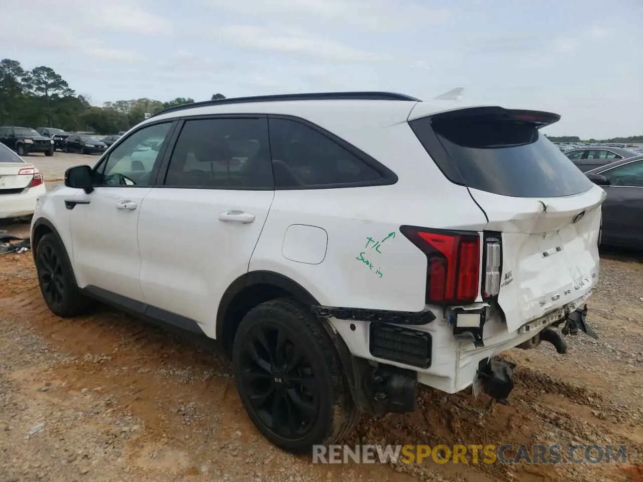 2 Photograph of a damaged car 5XYRK4LFXMG032754 KIA SORENTO 2021