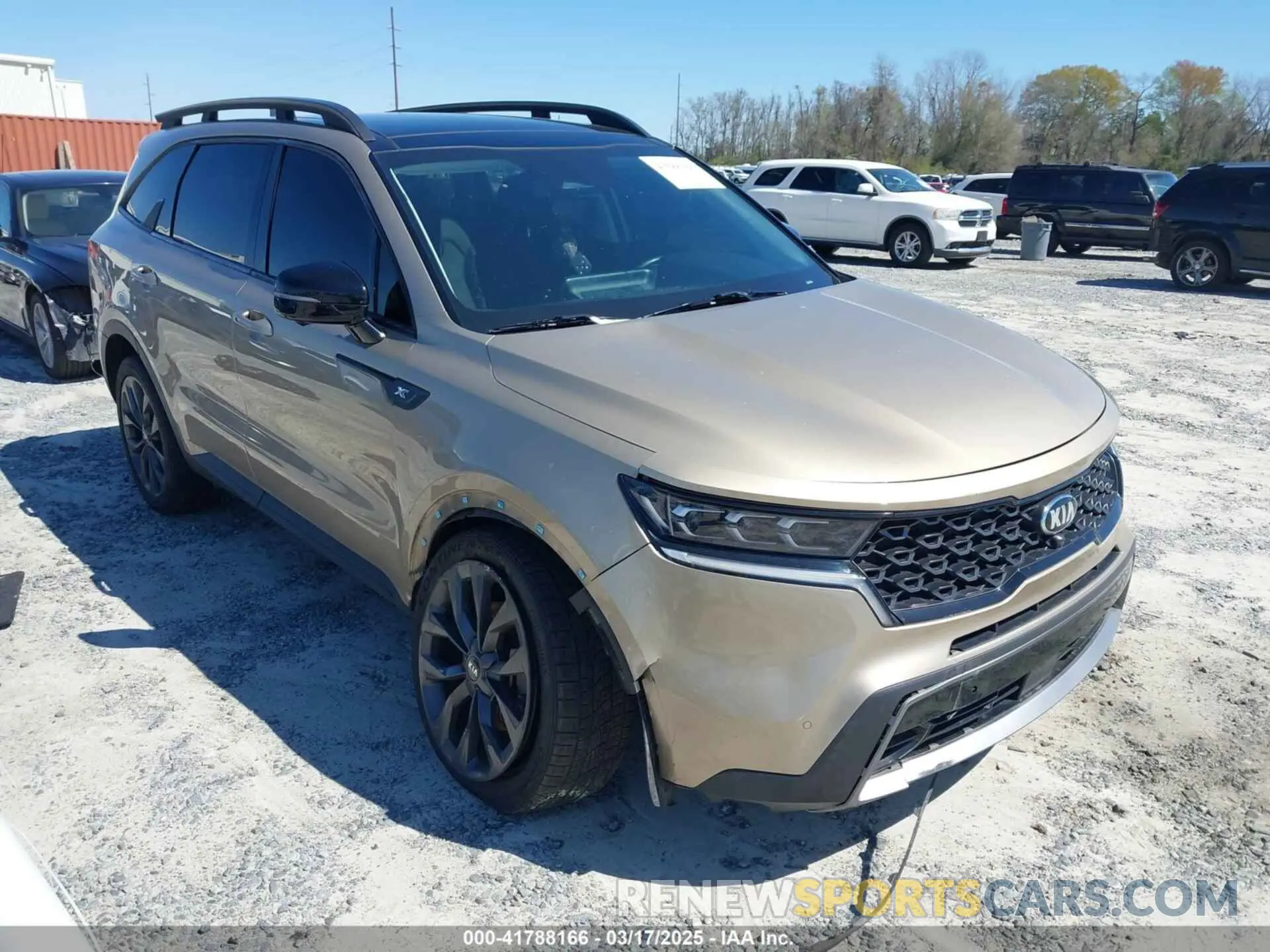 1 Photograph of a damaged car 5XYRKDLF4MG026898 KIA SORENTO 2021