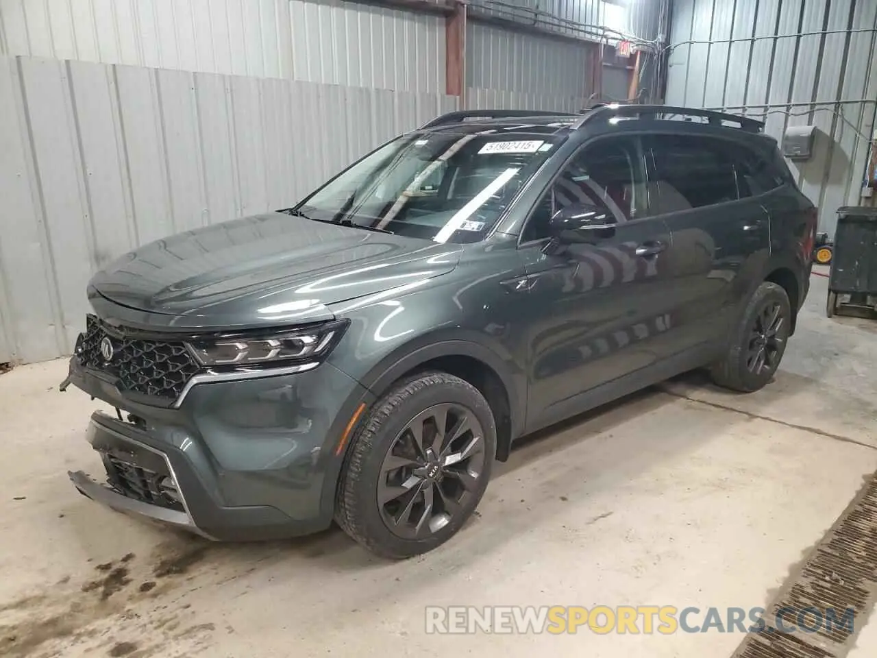 1 Photograph of a damaged car 5XYRKDLF8MG051710 KIA SORENTO 2021