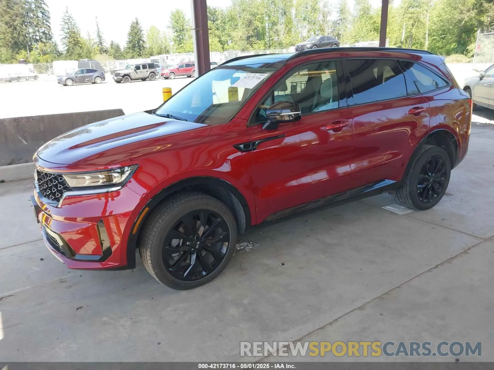 2 Photograph of a damaged car 5XYRKDLF8MG063565 KIA SORENTO 2021