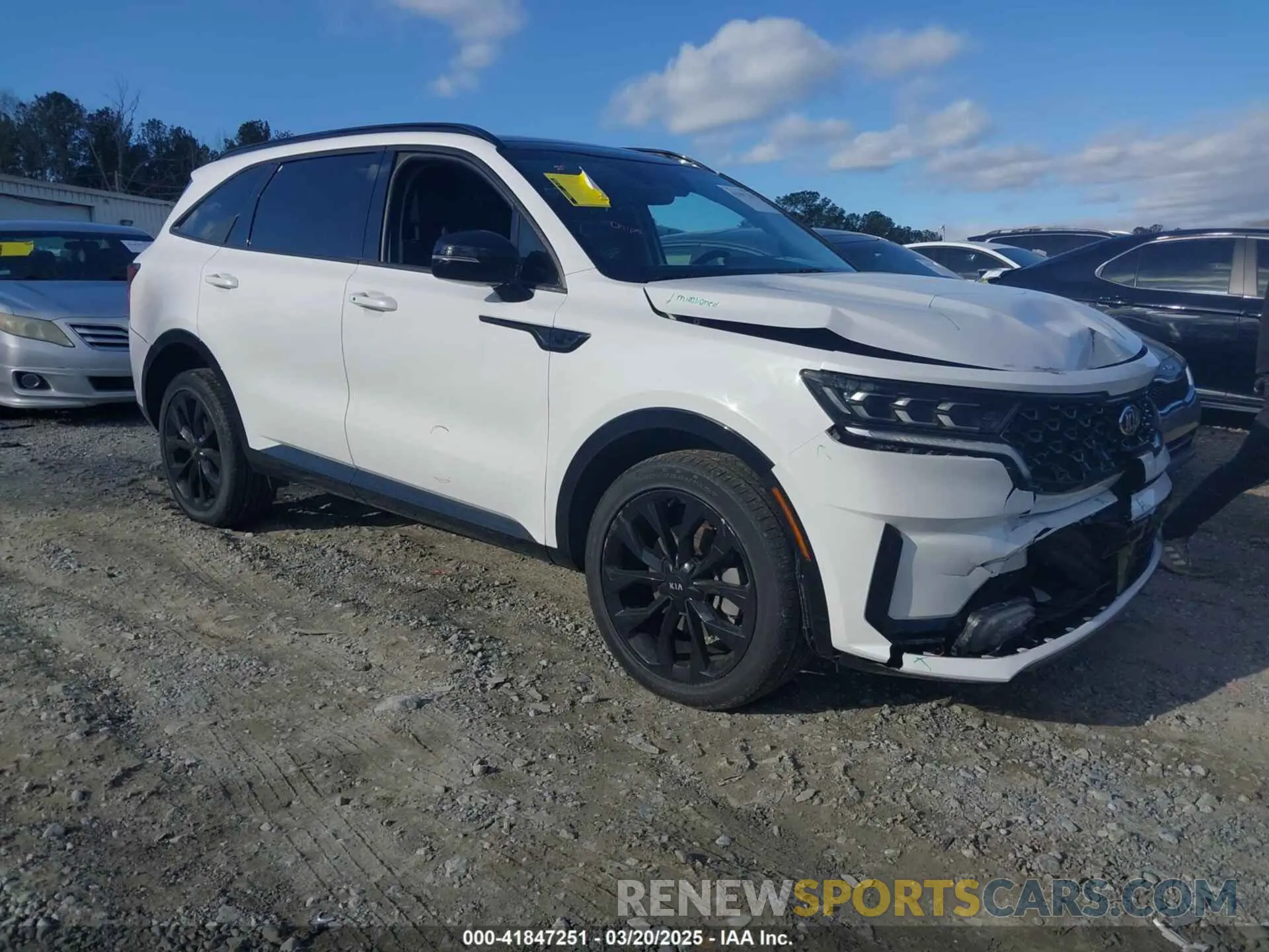 1 Фотография поврежденного автомобиля 5XYRKDLF9MG053238 KIA SORENTO 2021