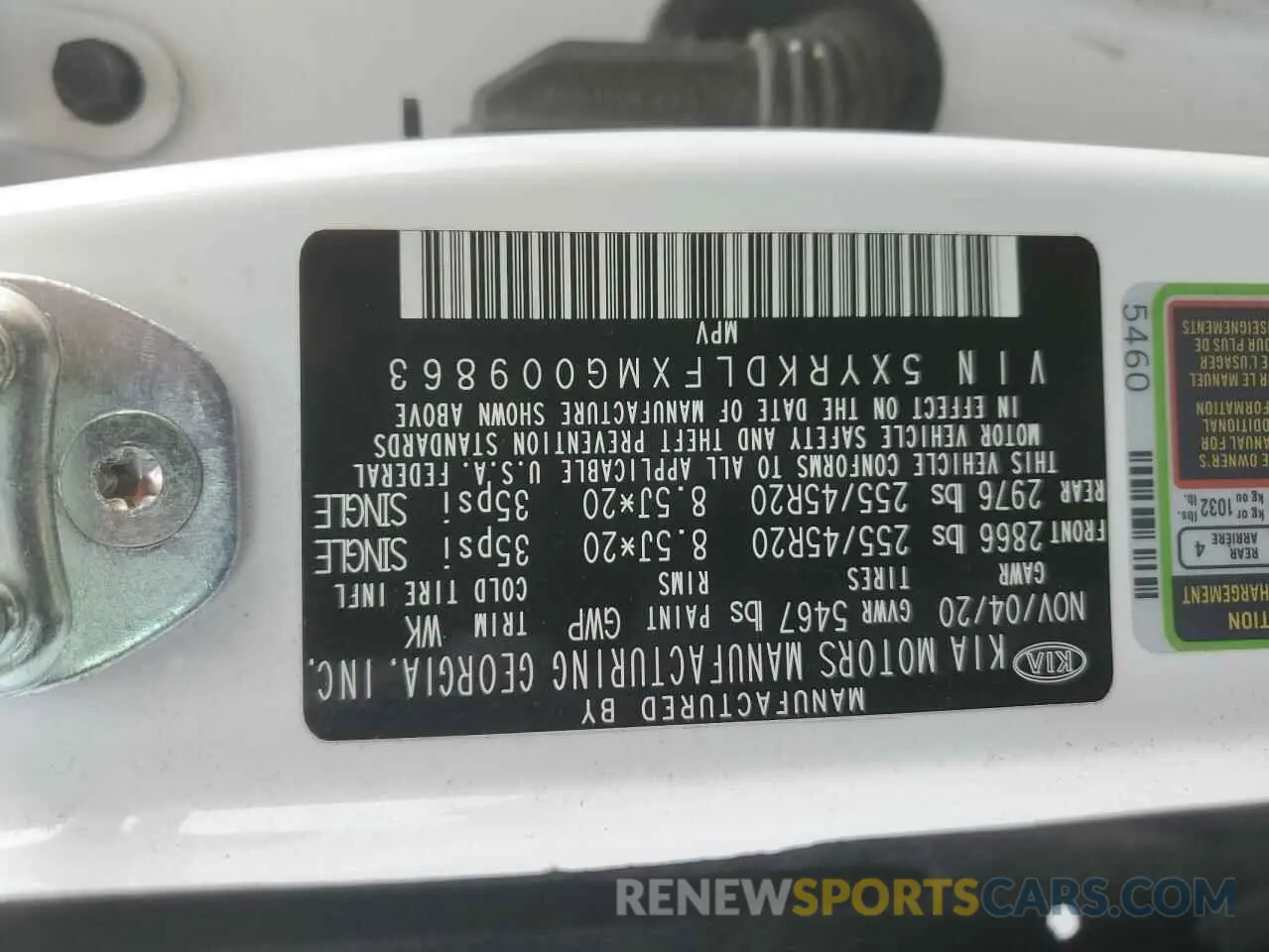 15 Фотография поврежденного автомобиля 5XYRKDLFXMG009863 KIA SORENTO 2021