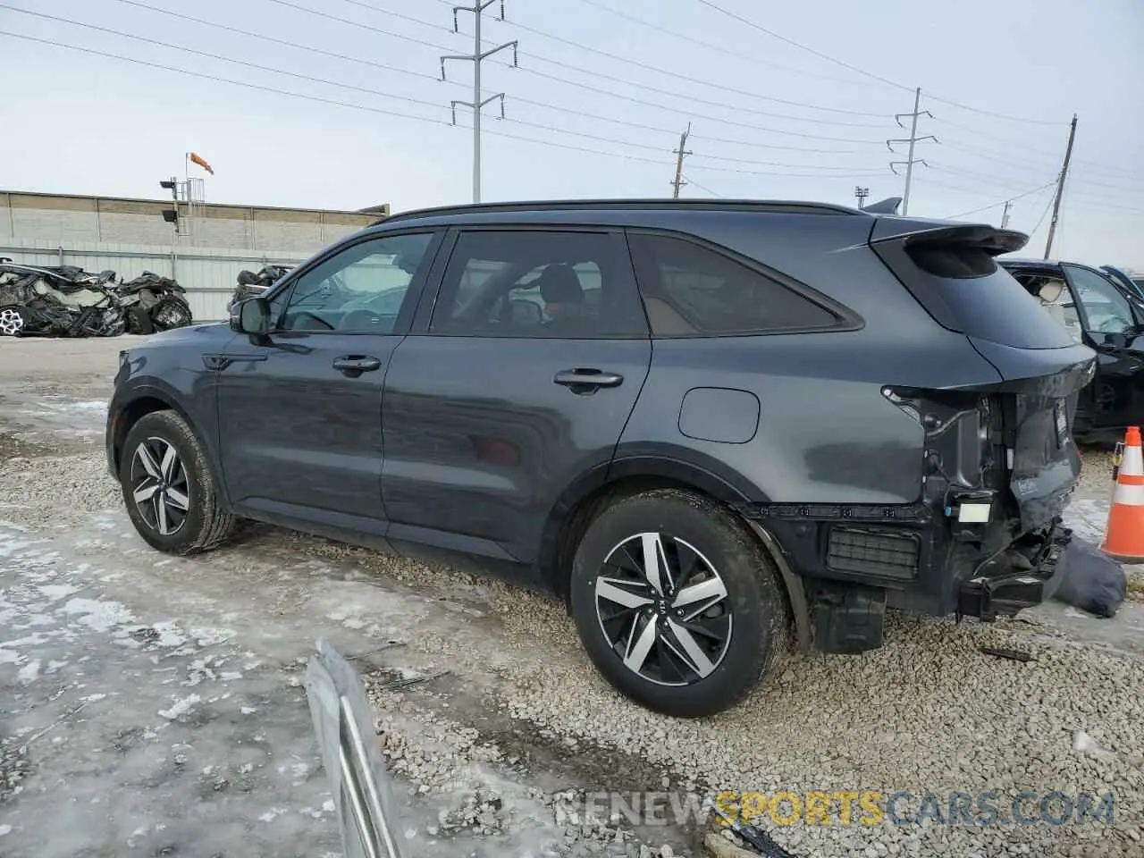2 Photograph of a damaged car 5XYRL4LC3MG054582 KIA SORENTO 2021