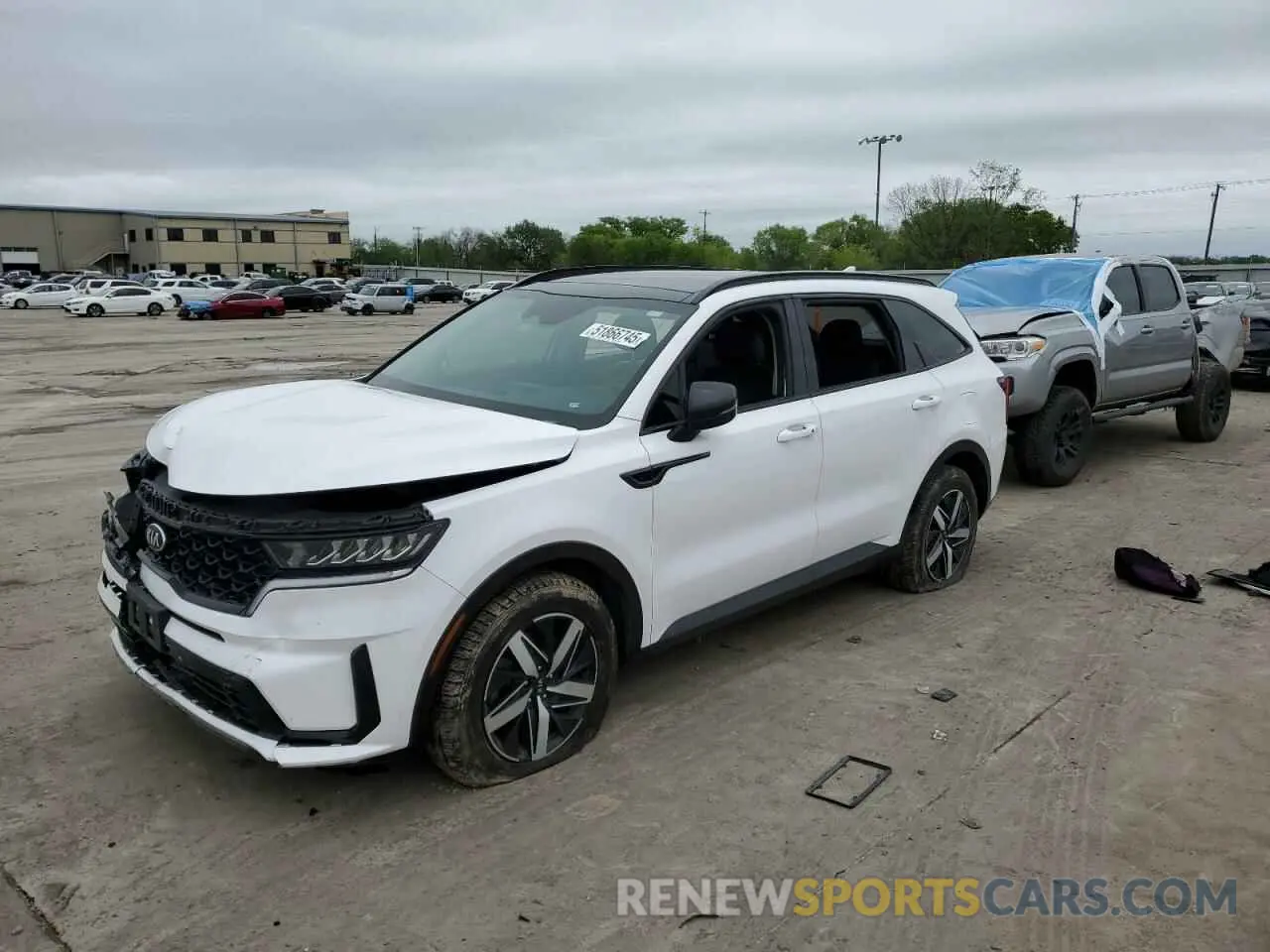 1 Фотография поврежденного автомобиля 5XYRL4LC4MG066708 KIA SORENTO 2021