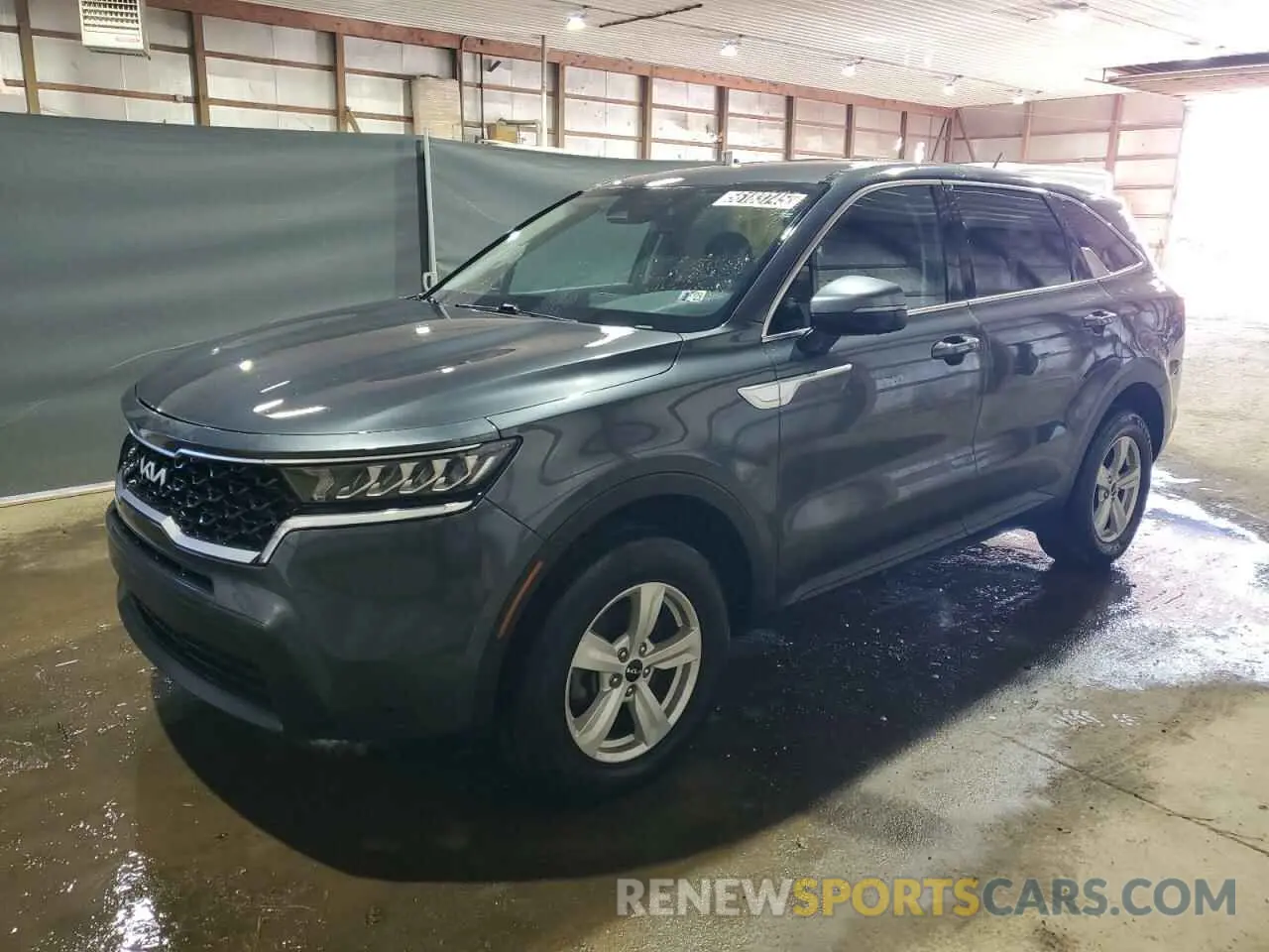 1 Photograph of a damaged car 5XYRGDLC6NG100458 KIA SORENTO 2022