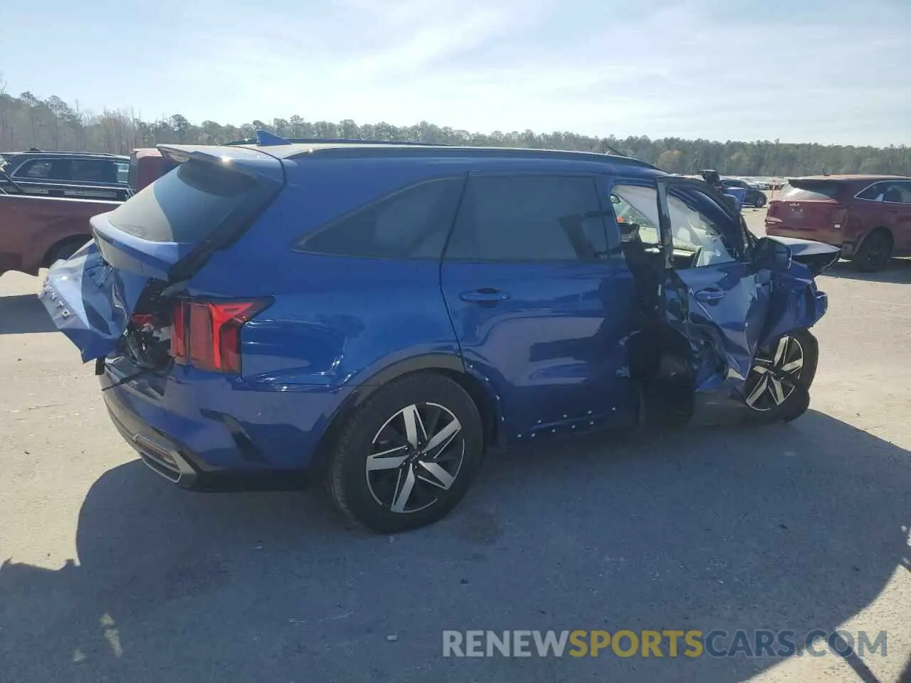 3 Фотография поврежденного автомобиля 5XYRH4LF1NG098898 KIA SORENTO 2022