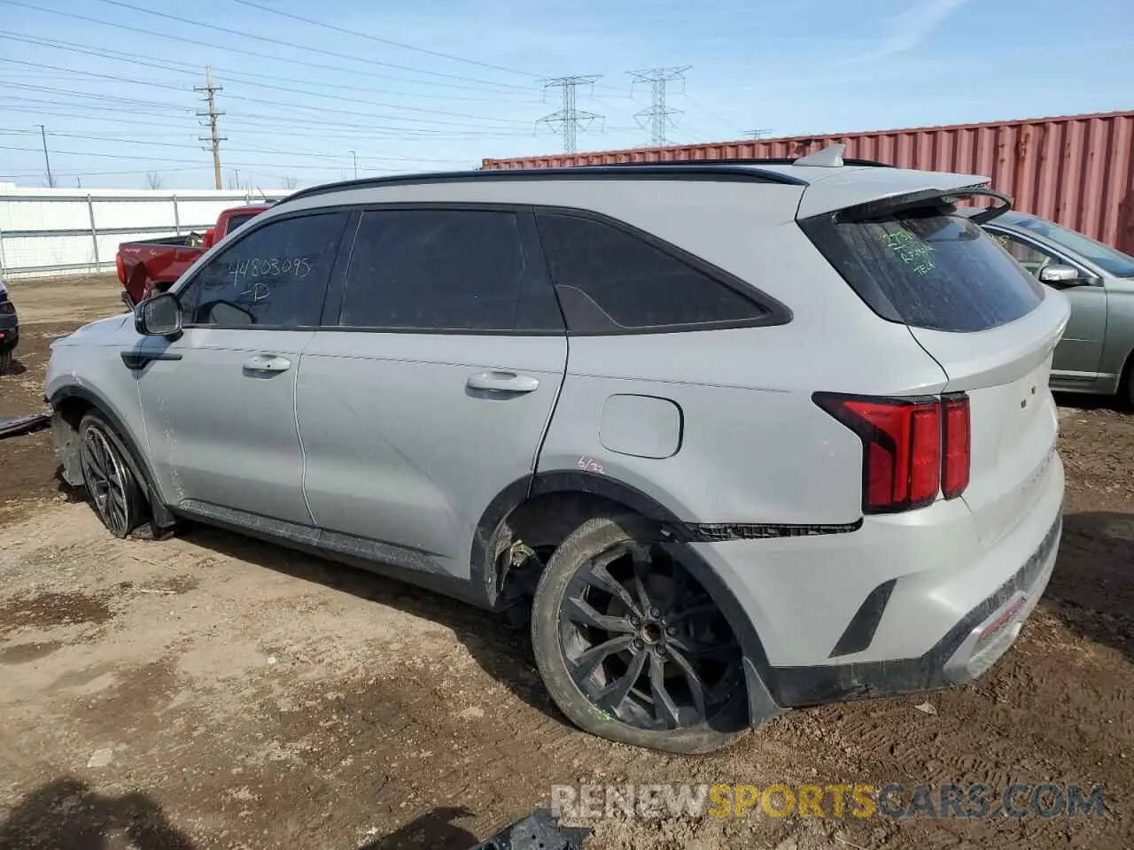 2 Photograph of a damaged car 5XYRK4LF8NG135821 KIA SORENTO 2022