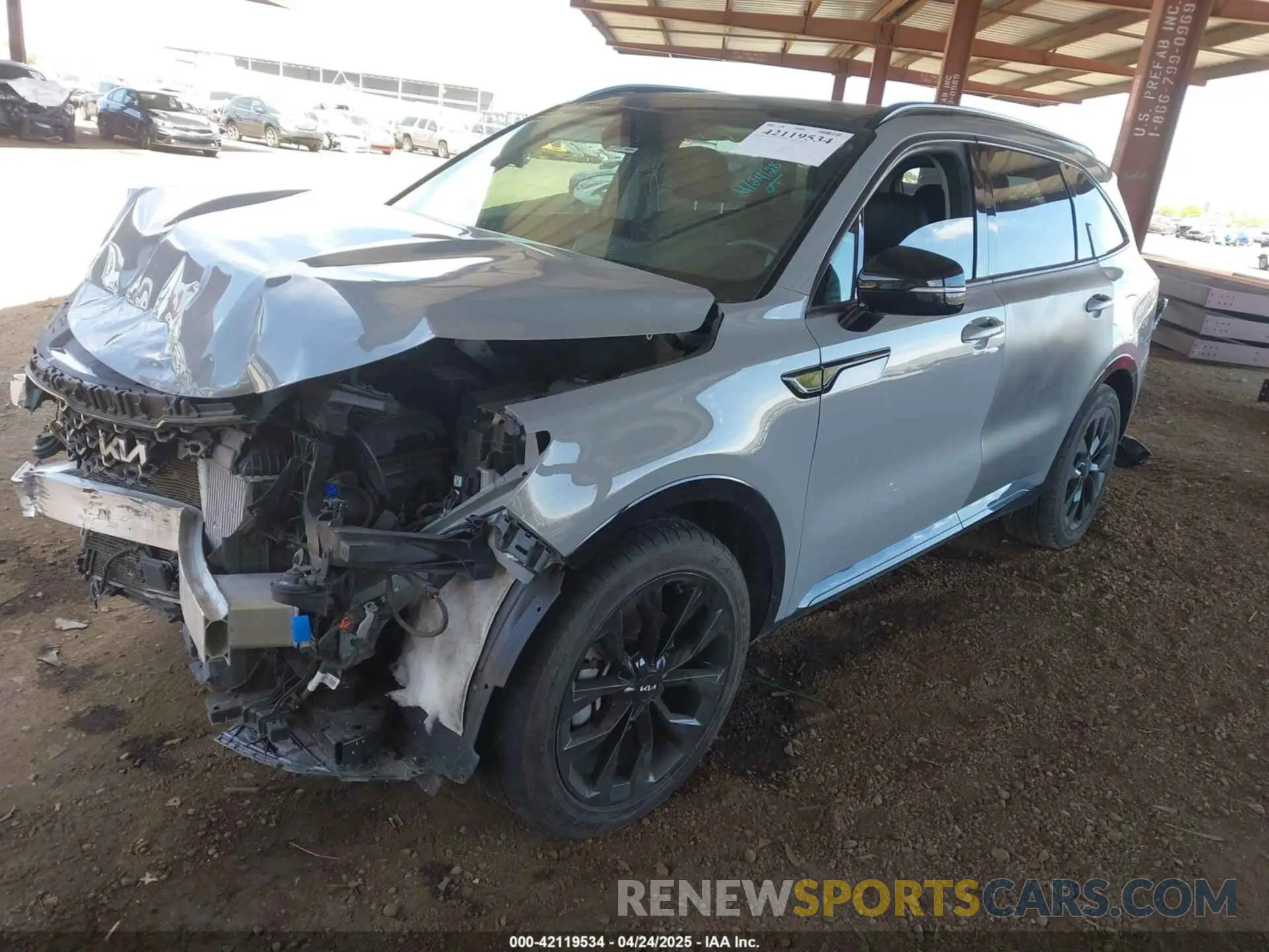 2 Фотография поврежденного автомобиля 5XYRK4LFXNG114257 KIA SORENTO 2022