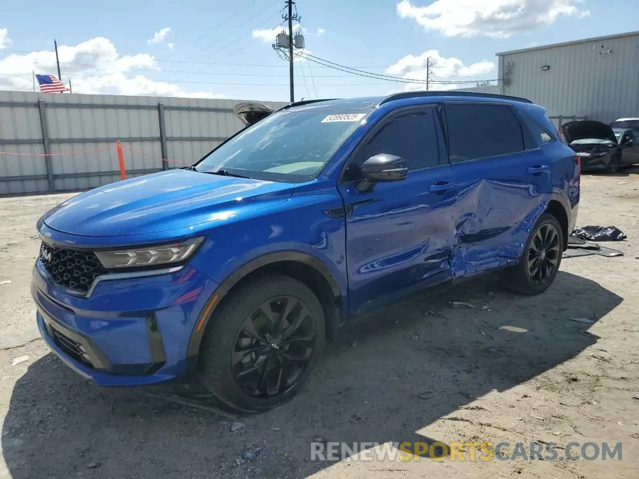 1 Фотография поврежденного автомобиля 5XYRKDLF0NG087084 KIA SORENTO 2022