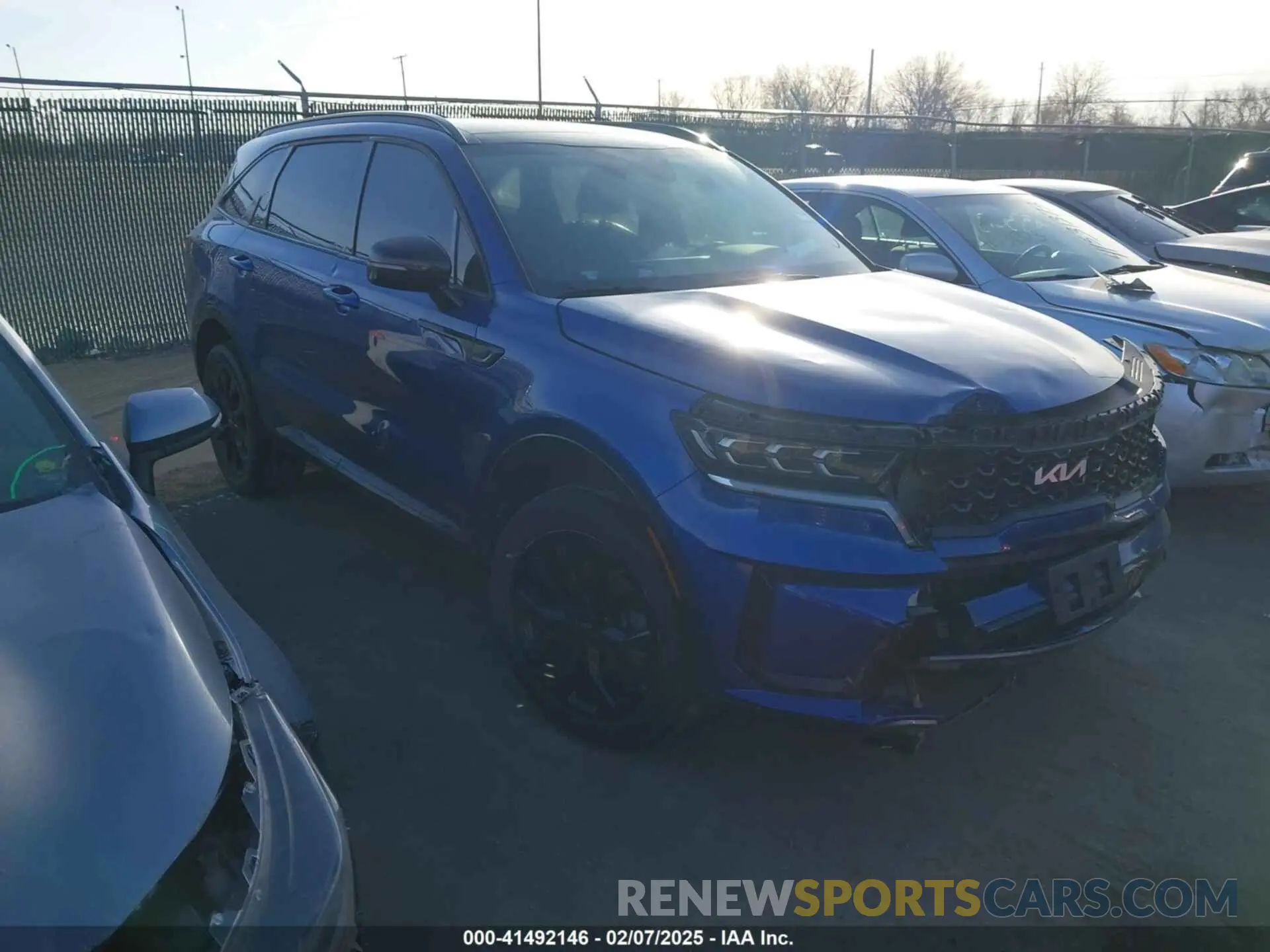 1 Фотография поврежденного автомобиля 5XYRKDLF4NG114223 KIA SORENTO 2022
