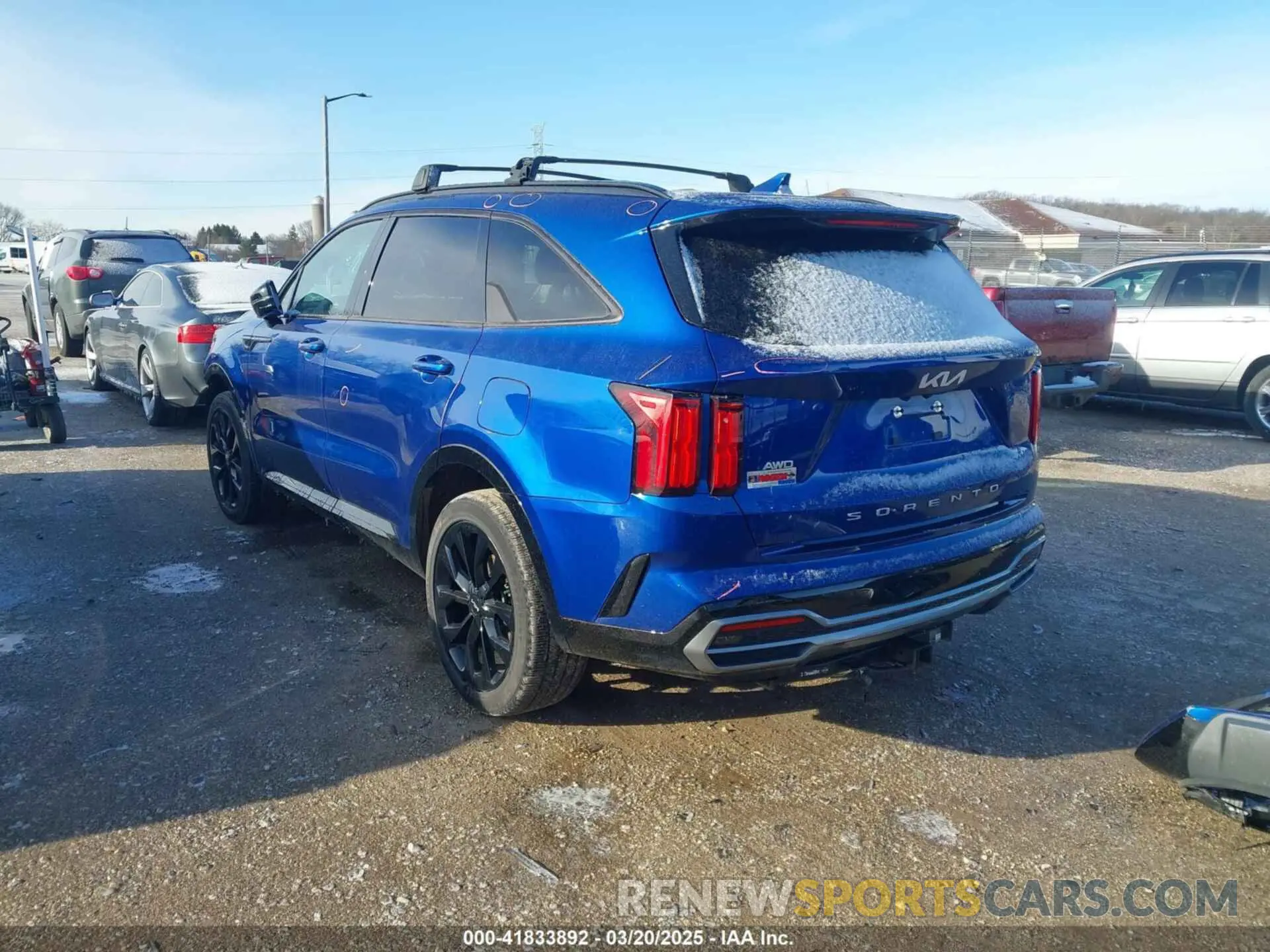 3 Фотография поврежденного автомобиля 5XYRKDLF5NG119107 KIA SORENTO 2022
