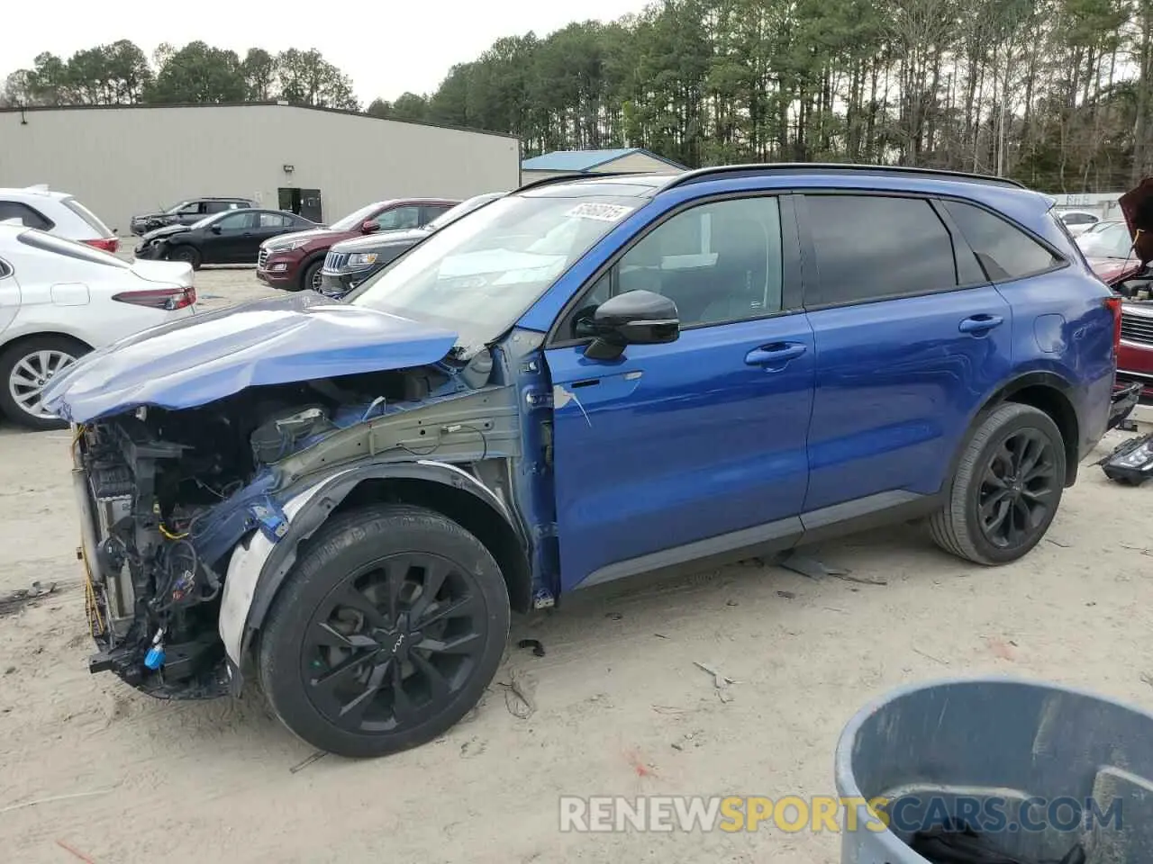 1 Фотография поврежденного автомобиля 5XYRKDLF7NG097949 KIA SORENTO 2022