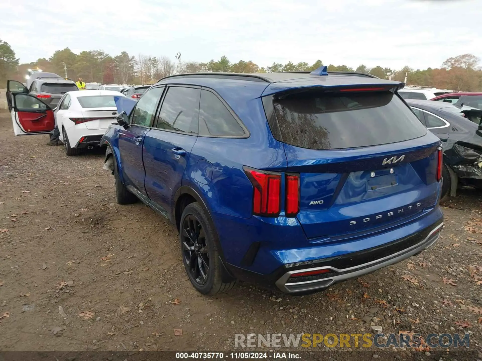 3 Фотография поврежденного автомобиля 5XYRKDLF9NG161280 KIA SORENTO 2022