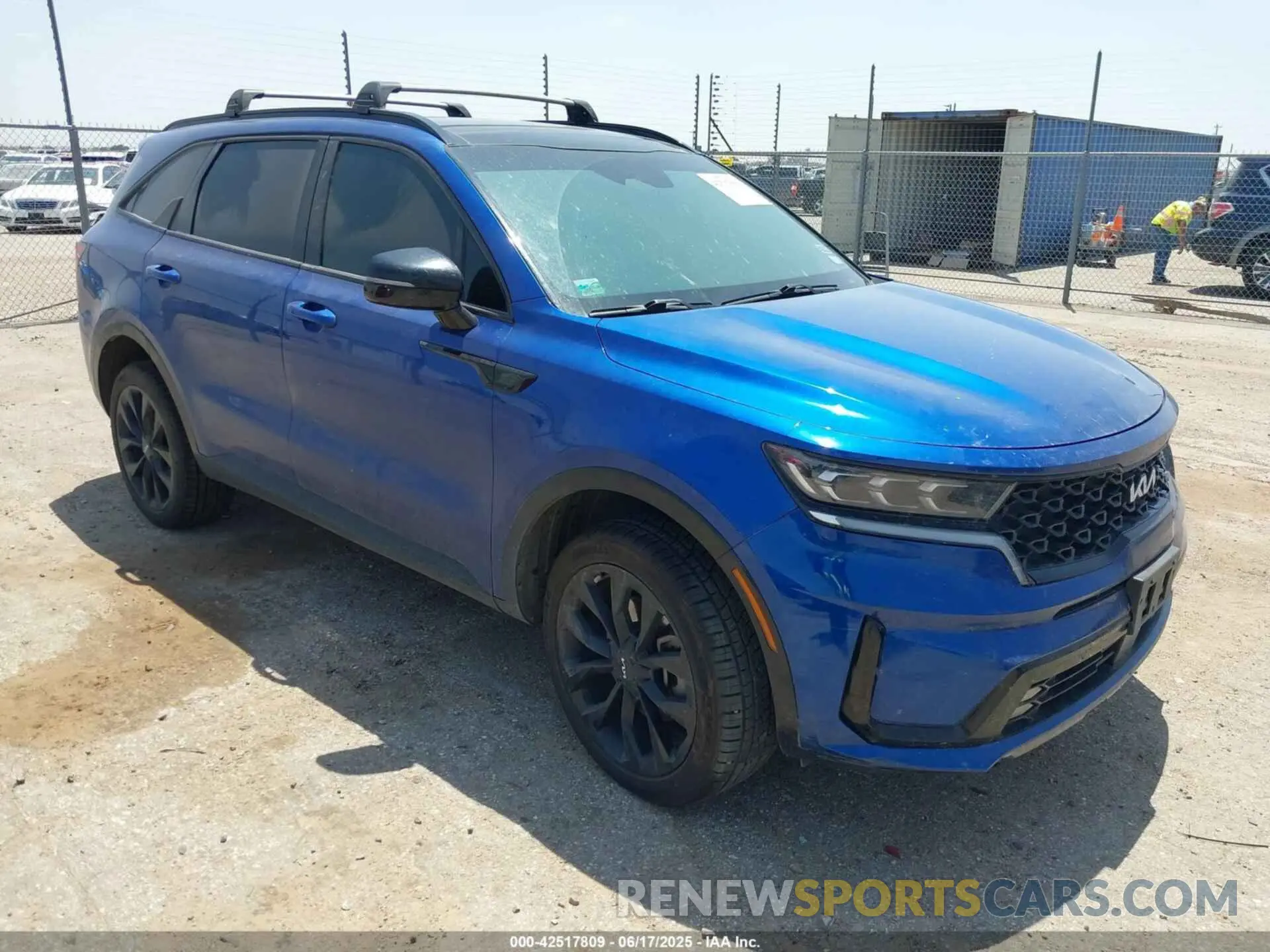 1 Photograph of a damaged car 5XYRKDLFXNG117207 KIA SORENTO 2022