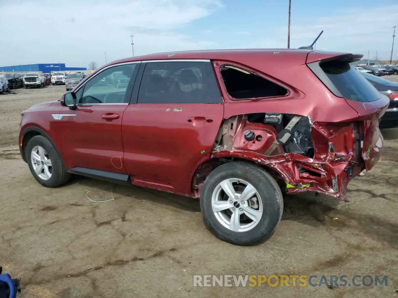2 Photograph of a damaged car 5XYRG4LC6PG193615 KIA SORENTO 2023