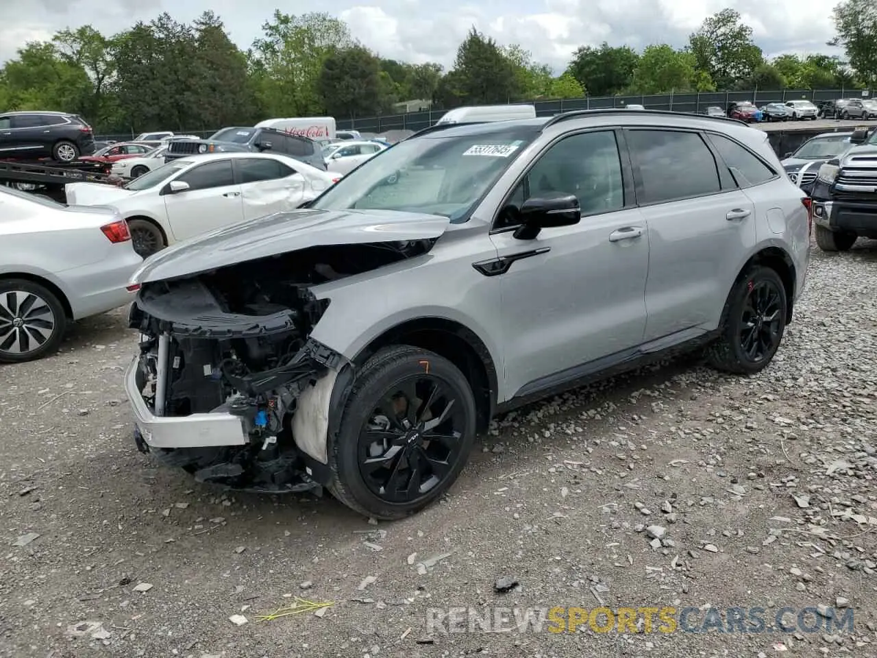 1 Photograph of a damaged car 5XYRK4LF8PG245836 KIA SORENTO 2023