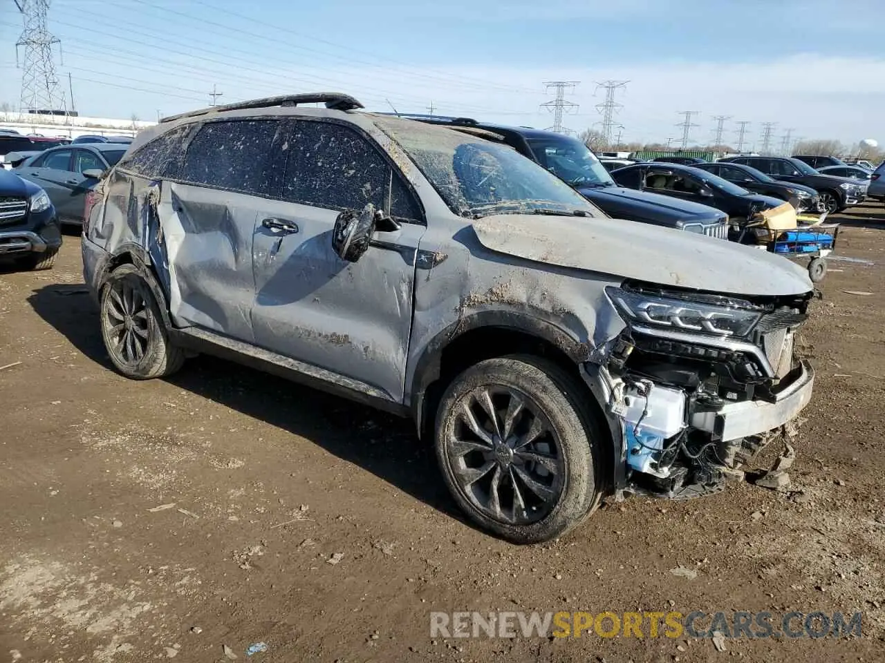 4 Фотография поврежденного автомобиля 5XYRKDLF3PG191877 KIA SORENTO 2023