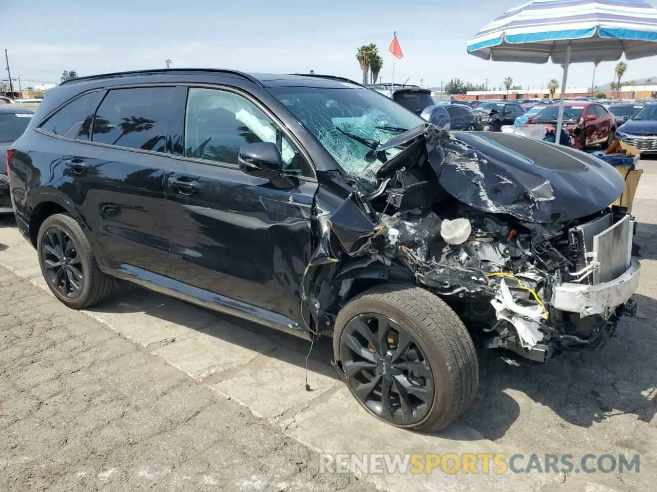 4 Фотография поврежденного автомобиля 5XYRKDLF3PG207608 KIA SORENTO 2023