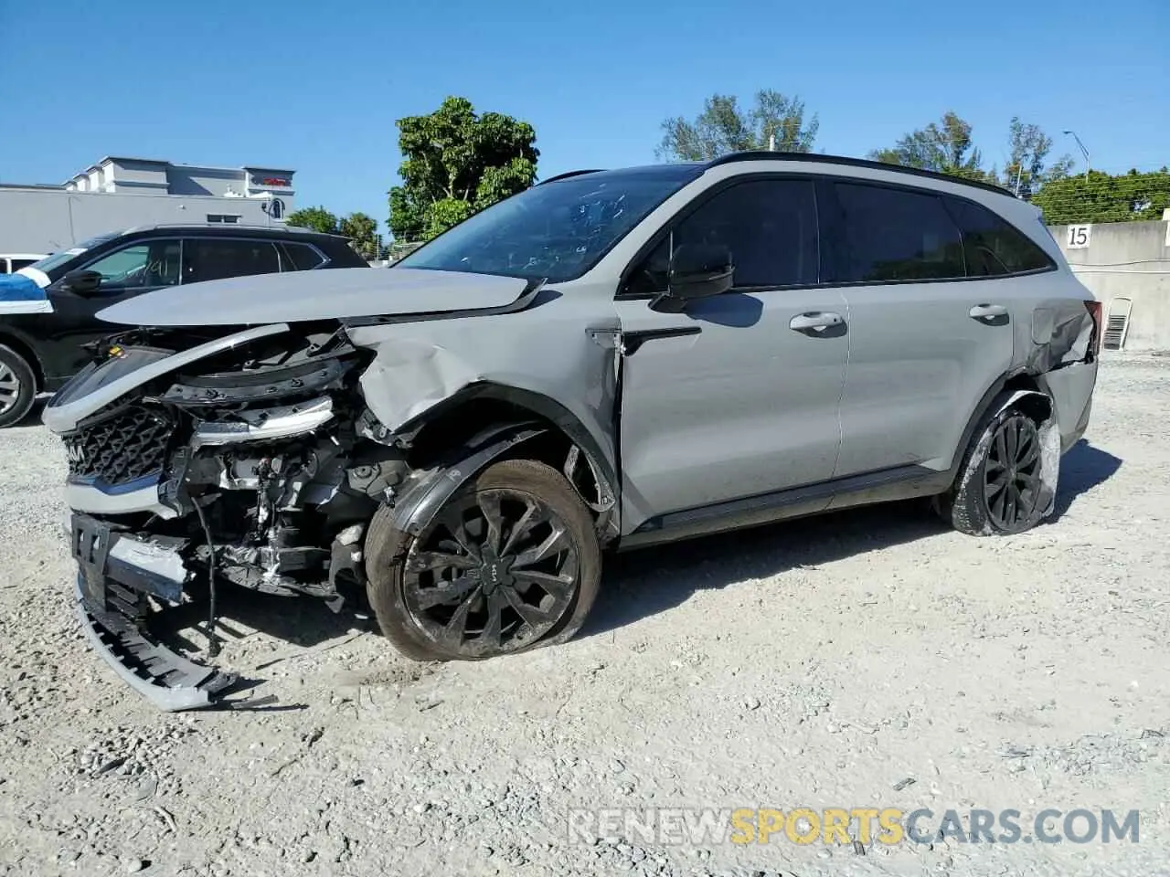 1 Photograph of a damaged car 5XYRKDLFXPG172260 KIA SORENTO 2023