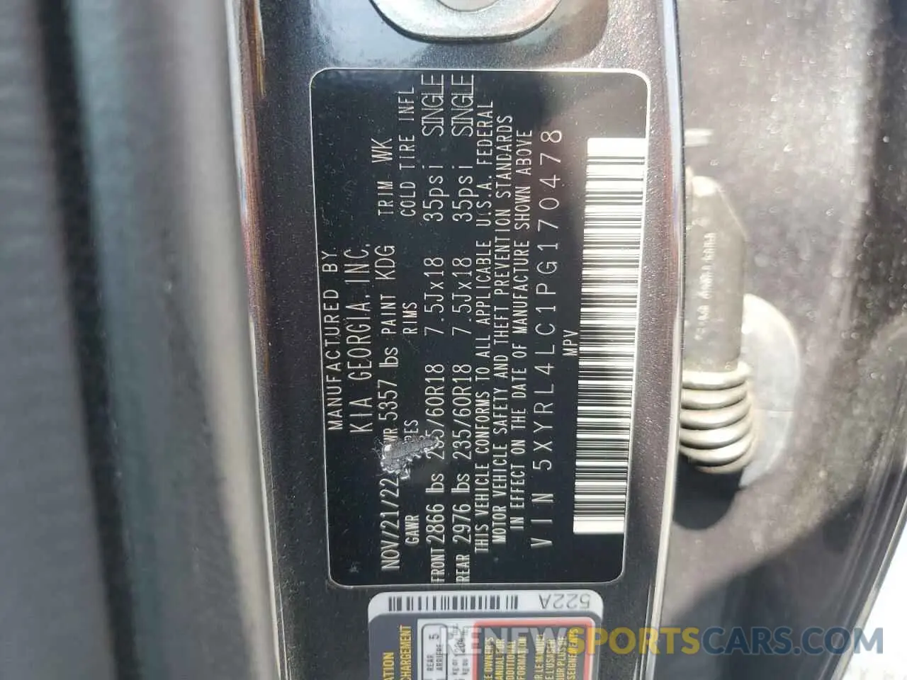 15 Фотография поврежденного автомобиля 5XYRL4LC1PG170478 KIA SORENTO 2023
