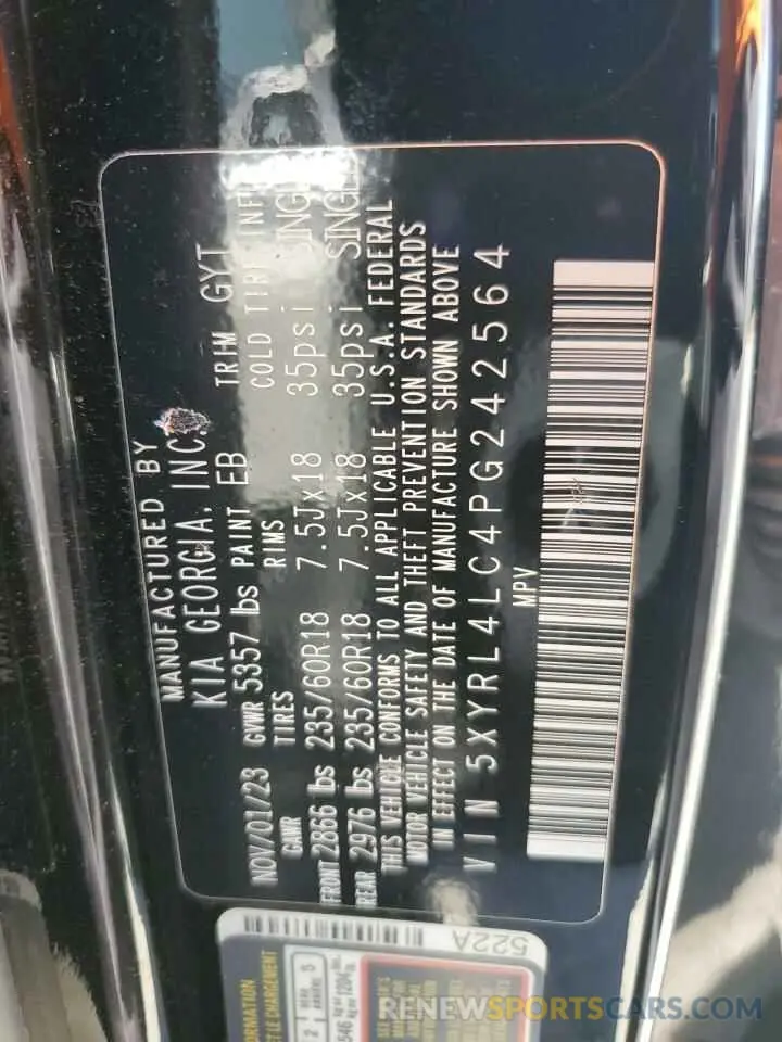 15 Фотография поврежденного автомобиля 5XYRL4LC4PG242564 KIA SORENTO 2023