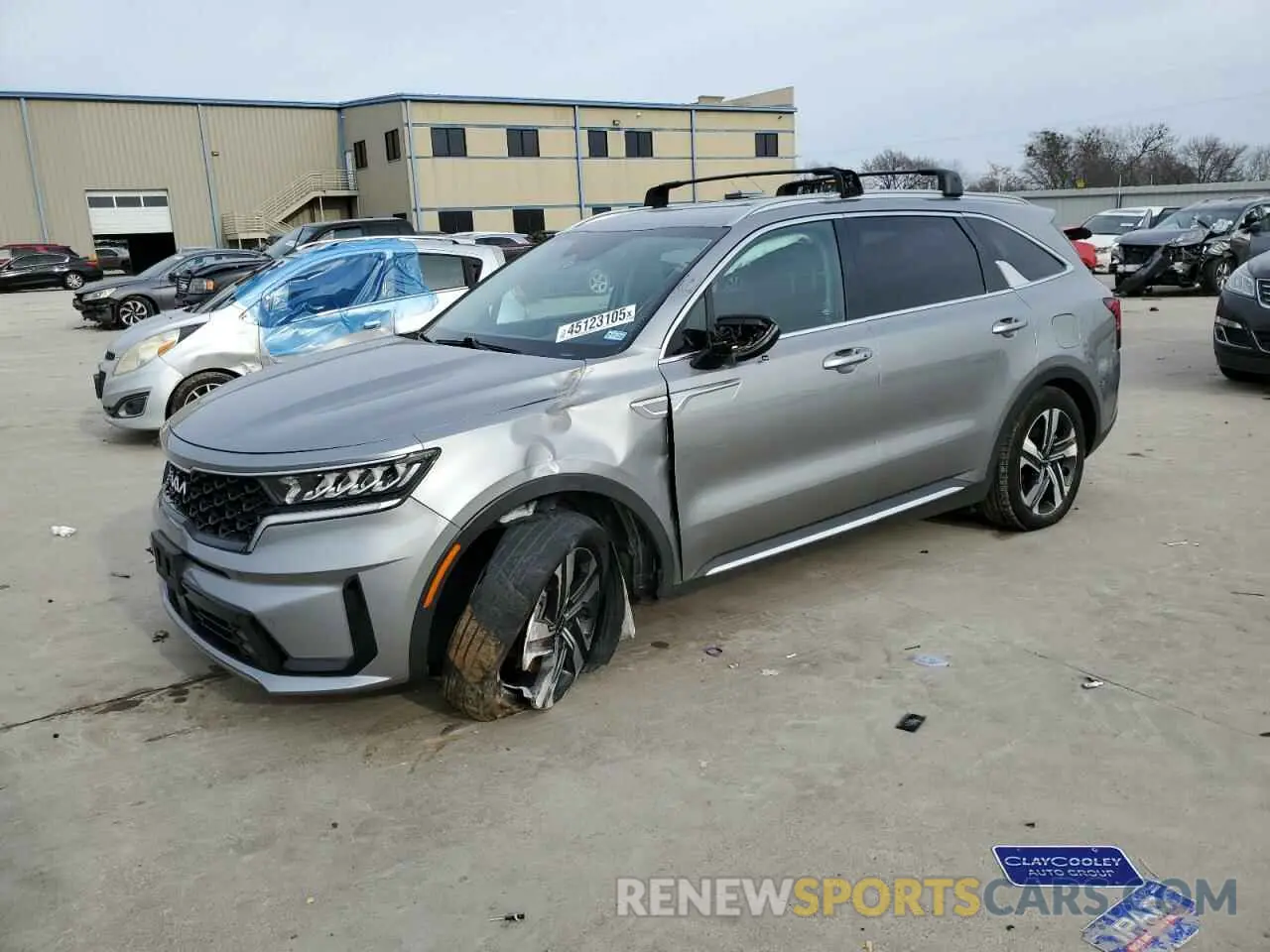 1 Photograph of a damaged car KNDRHDLG9P5223960 KIA SORENTO 2023
