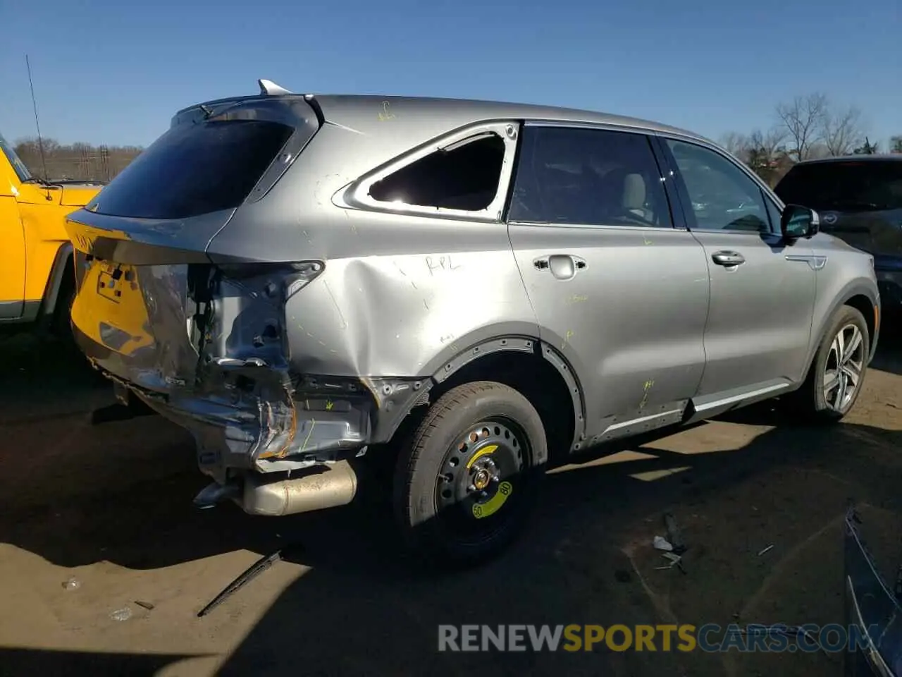 3 Фотография поврежденного автомобиля KNDRMDLG9P5140797 KIA SORENTO 2023