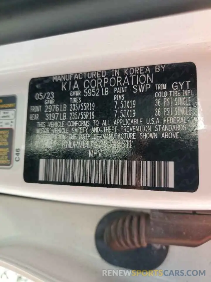 14 Фотография поврежденного автомобиля KNDRMDLH2P5208611 KIA SORENTO 2023