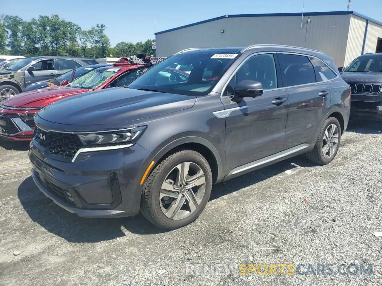 1 Photograph of a damaged car KNDRMDLH8P5210542 KIA SORENTO 2023