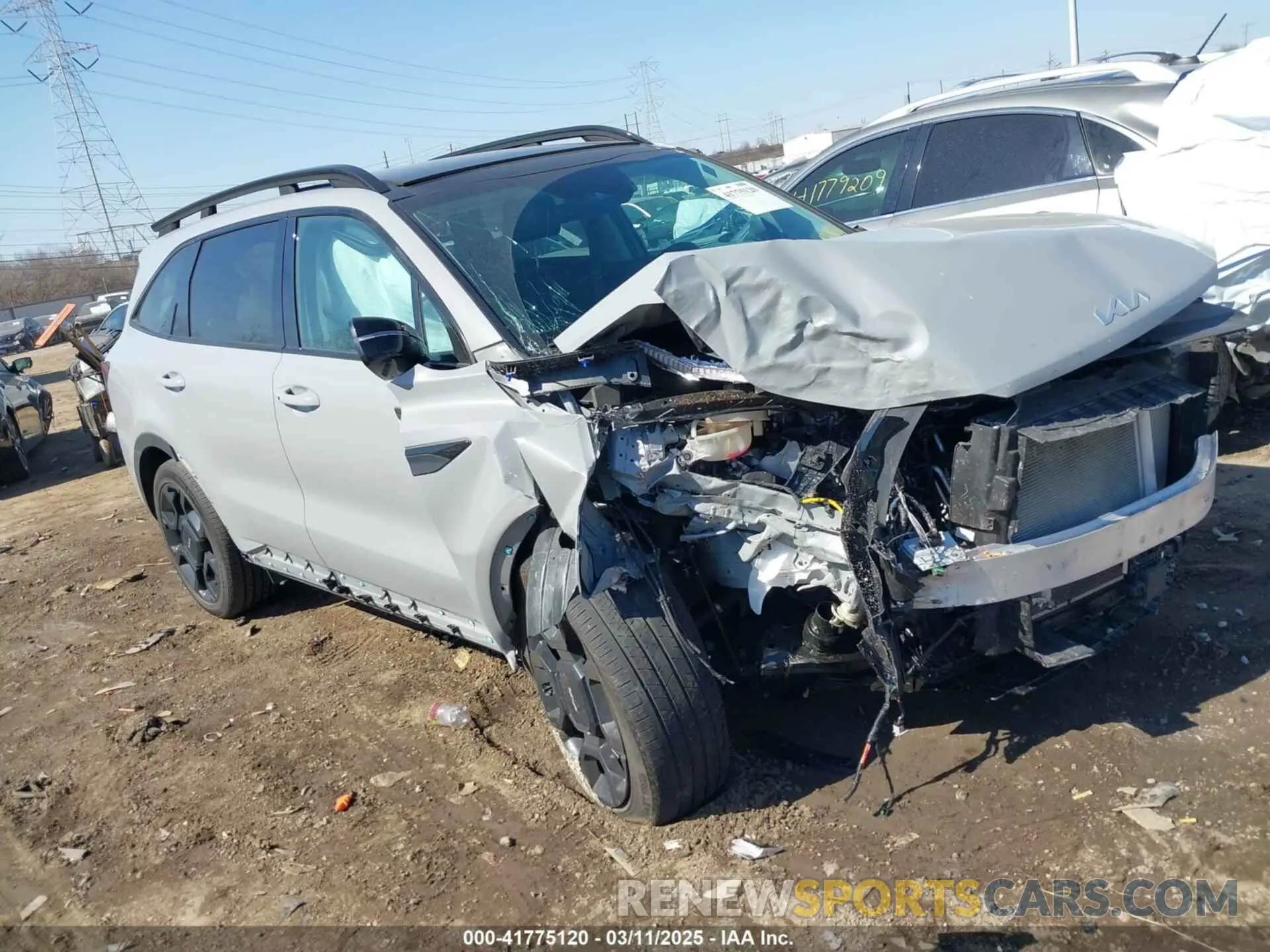 1 Photograph of a damaged car 5XYRHDJF9RG261693 KIA SORENTO 2024