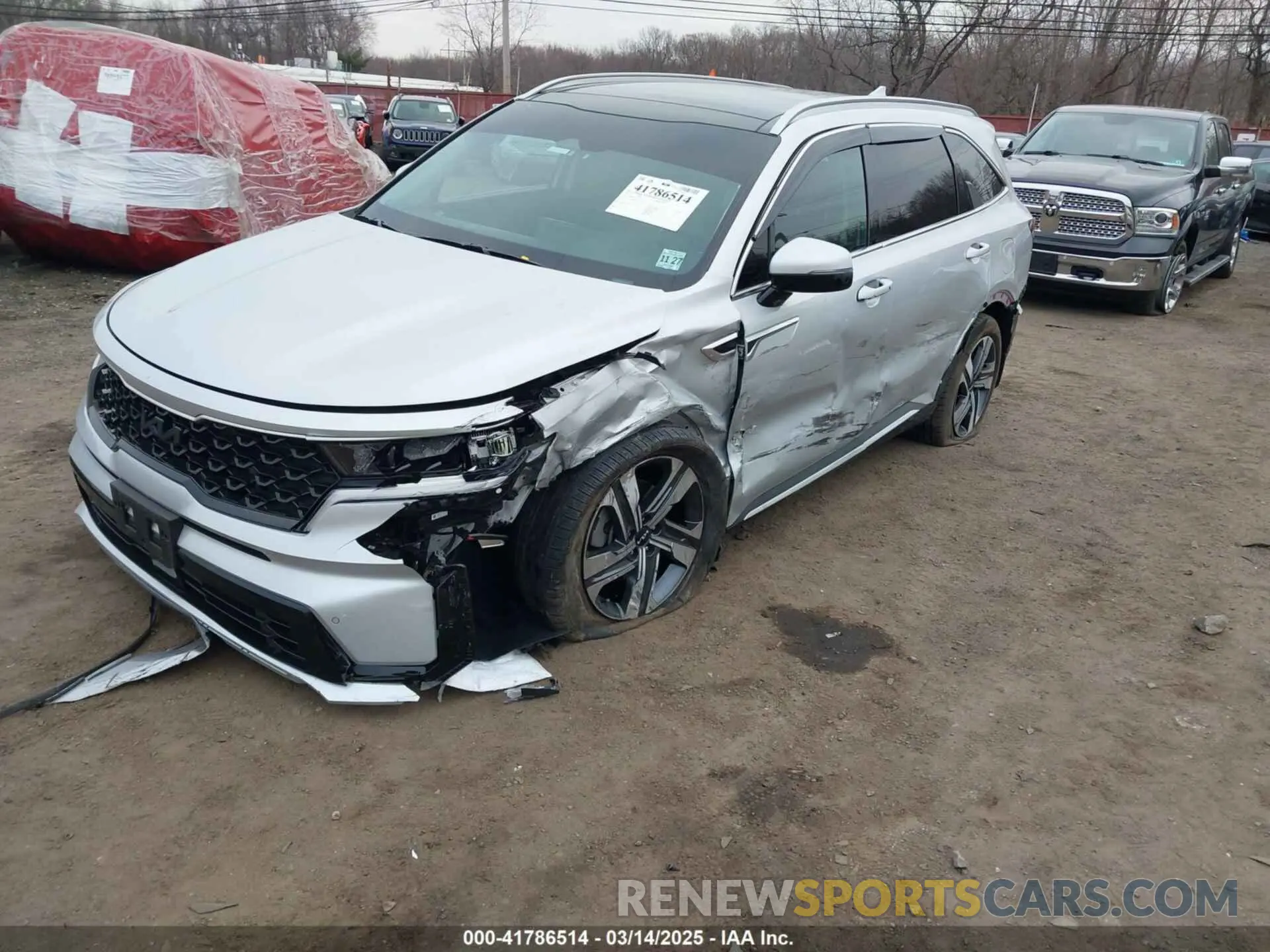 6 Photograph of a damaged car KNDRHDLG6P5131155 KIA SORENTO HYBRID 2023