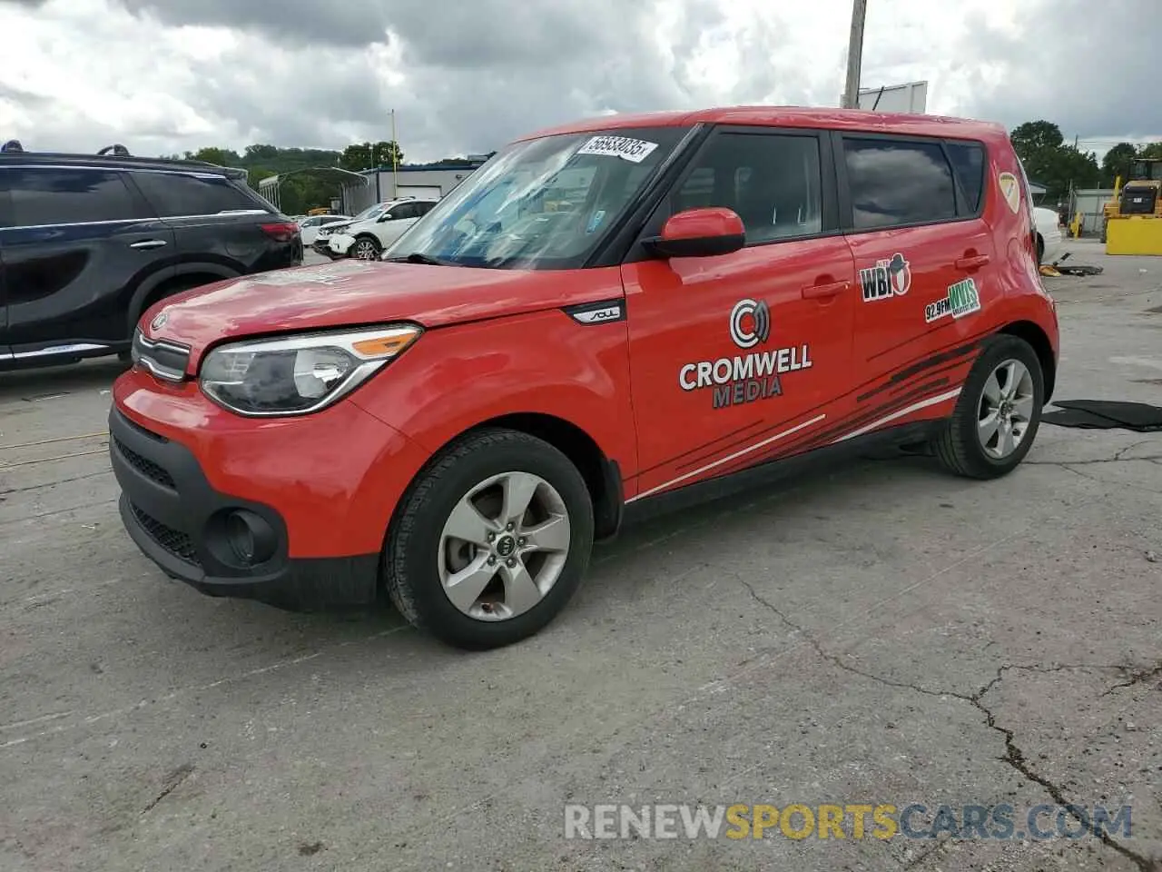 1 Photograph of a damaged car KNDJN2A20K7685192 KIA SOUL 2019