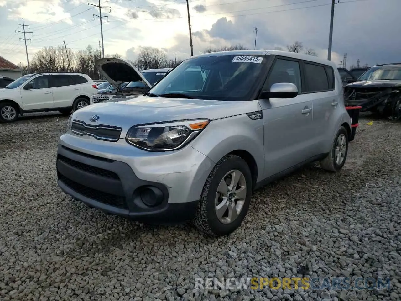1 Photograph of a damaged car KNDJN2A21K7020821 KIA SOUL 2019