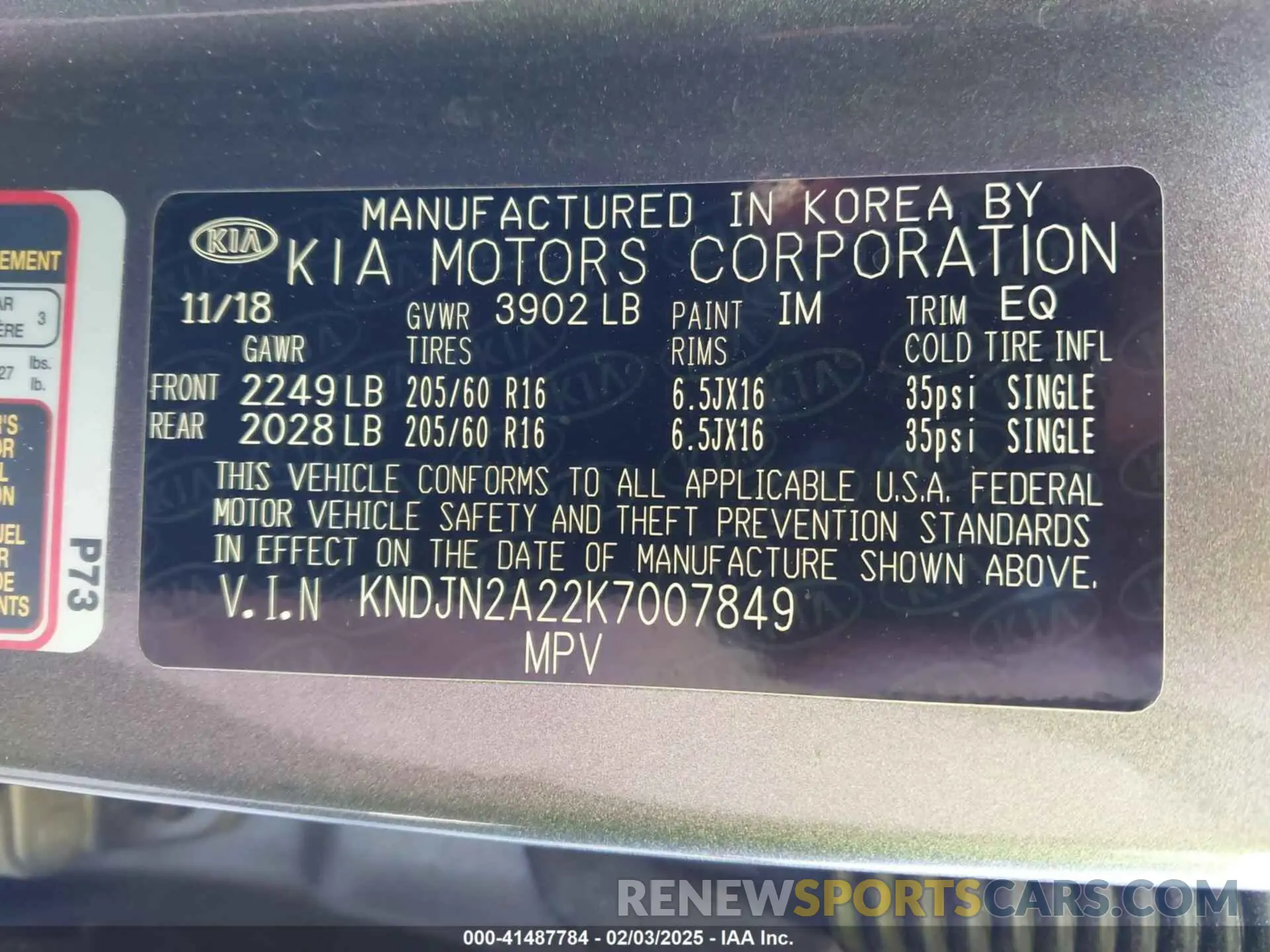 9 Фотография поврежденного автомобиля KNDJN2A22K7007849 KIA SOUL 2019