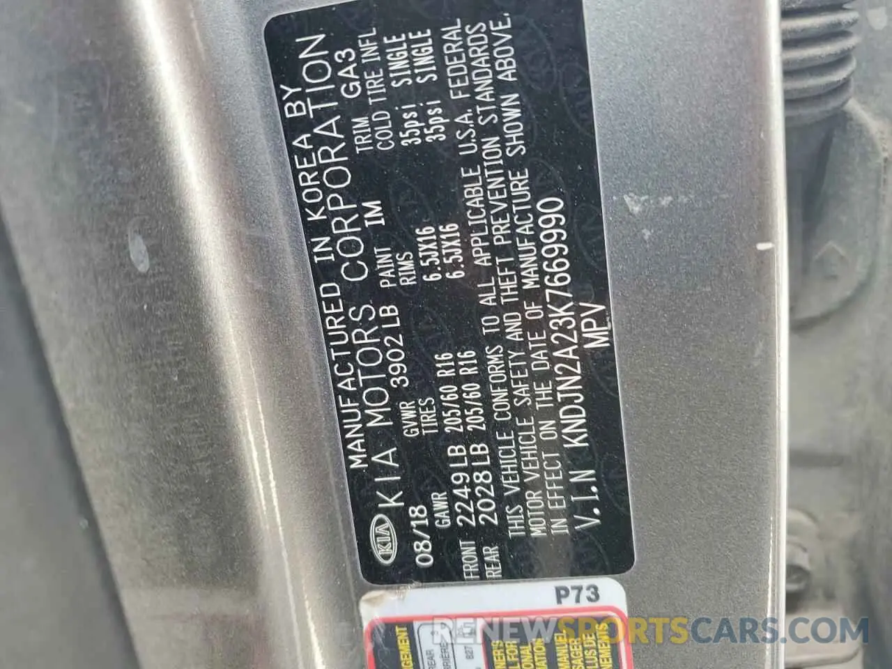 12 Photograph of a damaged car KNDJN2A23K7669990 KIA SOUL 2019
