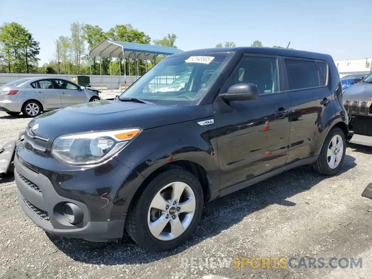 1 Photograph of a damaged car KNDJN2A23K7698566 KIA SOUL 2019