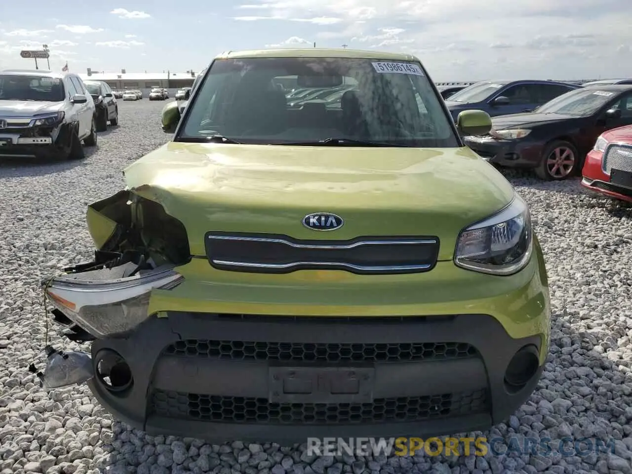 5 Photograph of a damaged car KNDJN2A23K7920376 KIA SOUL 2019