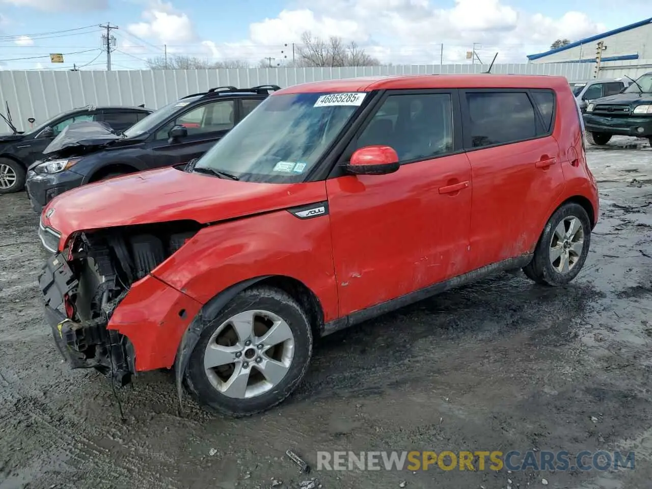 1 Photograph of a damaged car KNDJN2A24K7651224 KIA SOUL 2019