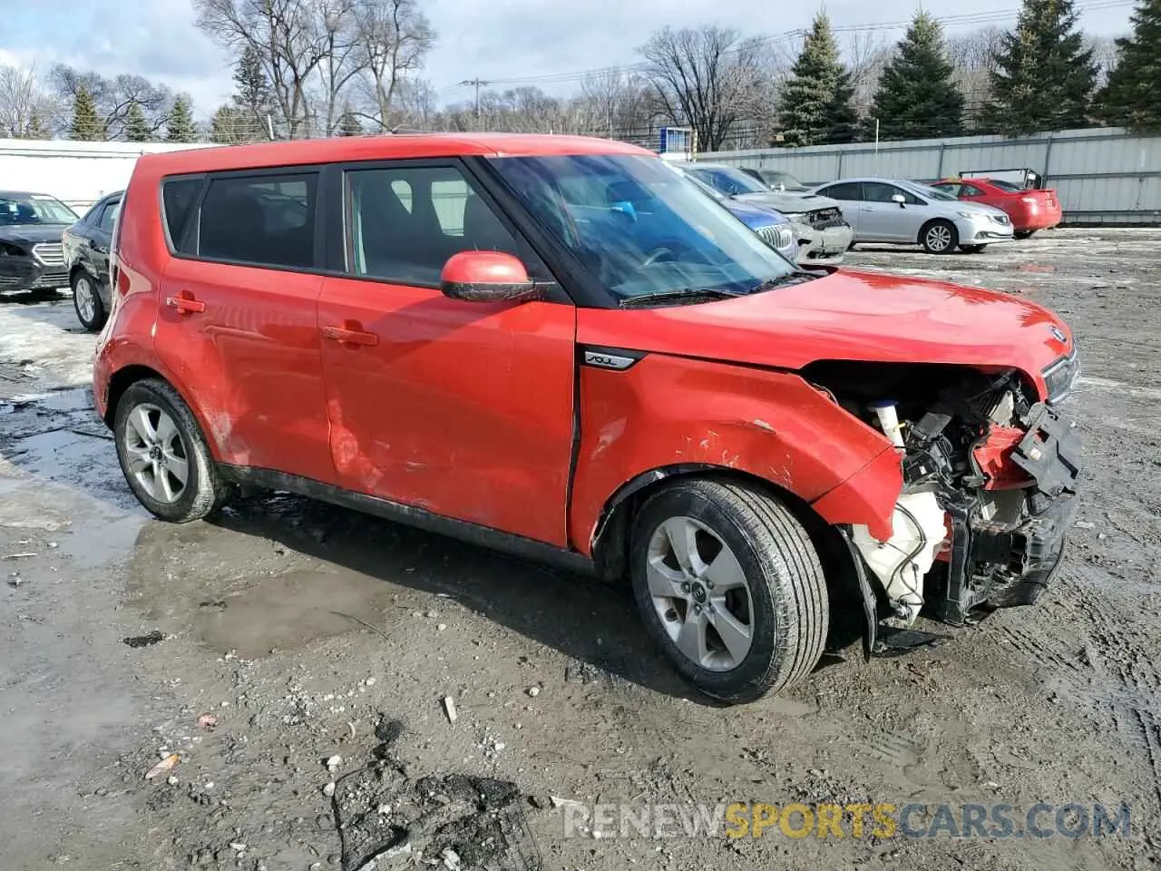 4 Photograph of a damaged car KNDJN2A24K7651224 KIA SOUL 2019