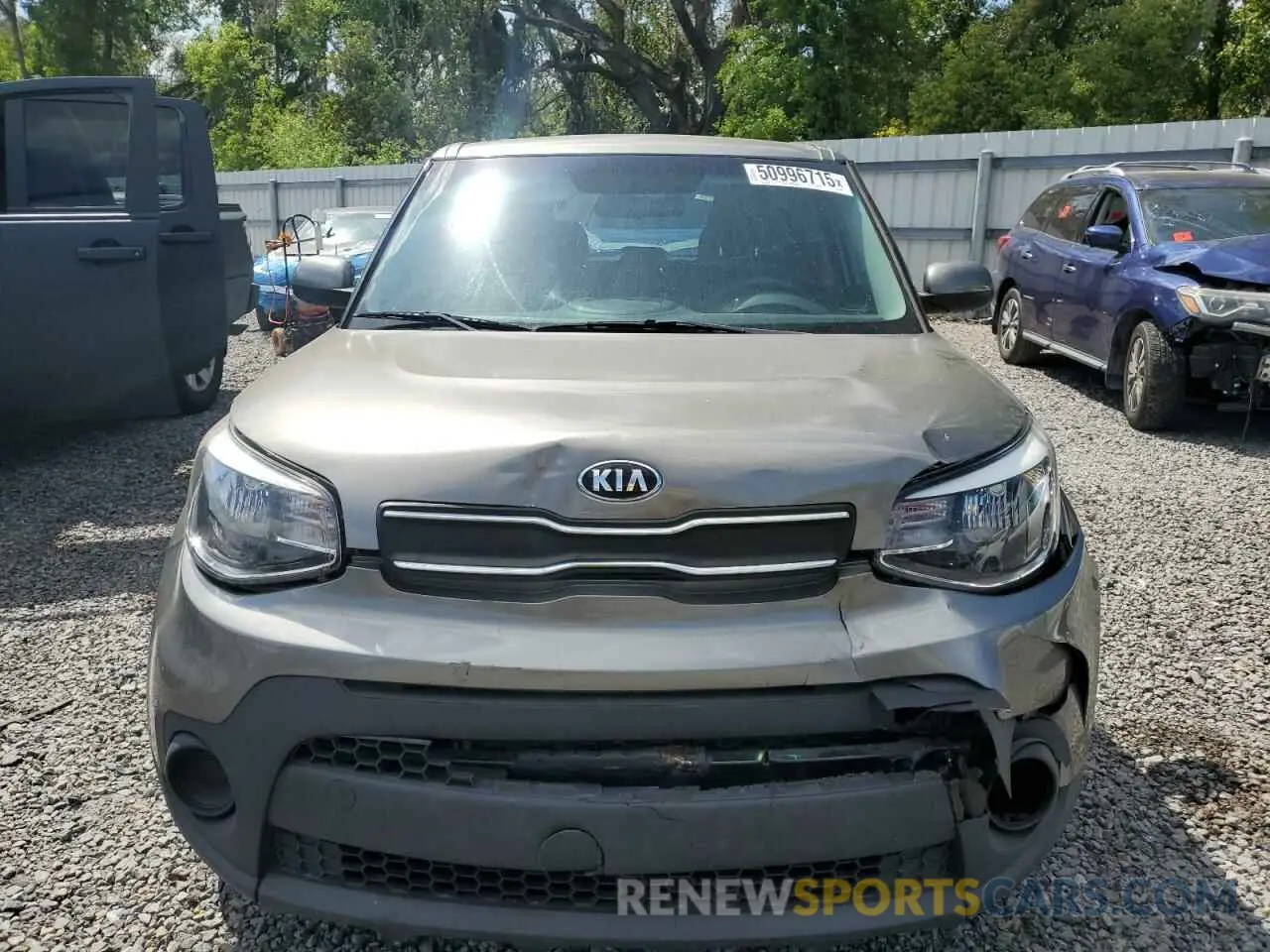 5 Photograph of a damaged car KNDJN2A24K7699869 KIA SOUL 2019