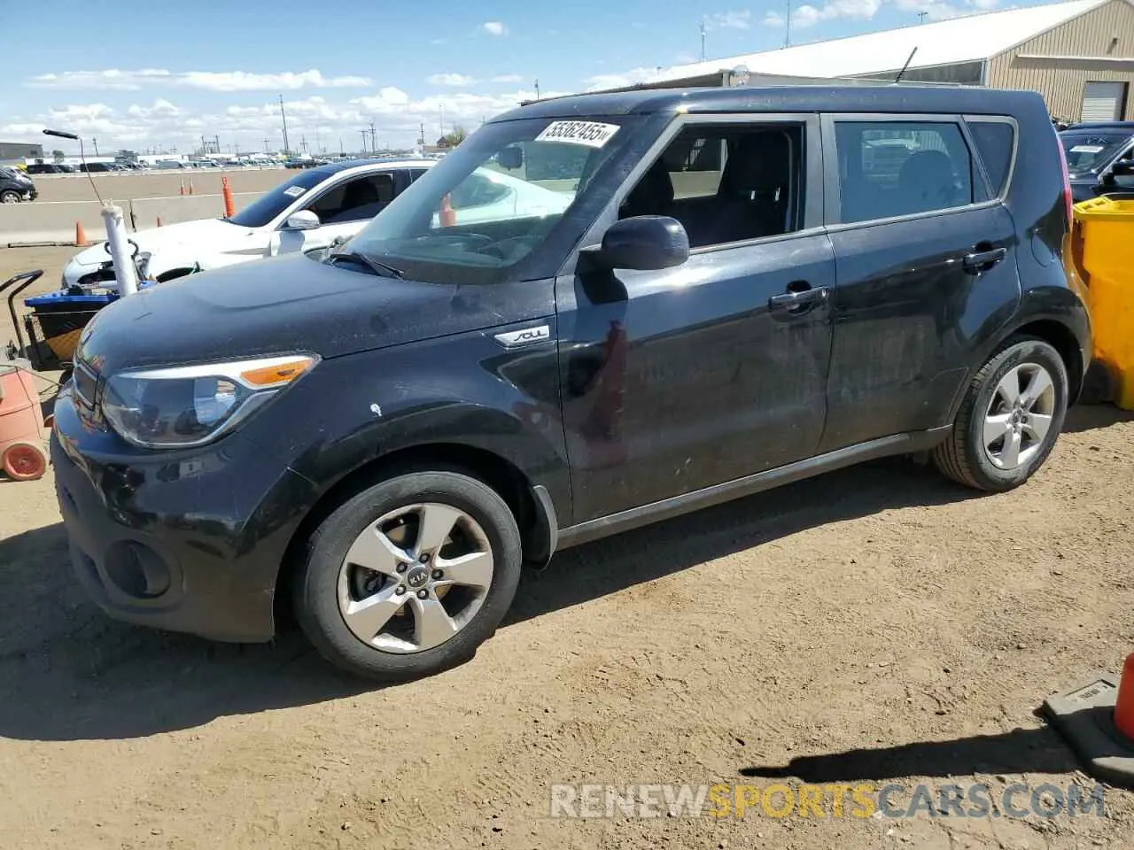 1 Photograph of a damaged car KNDJN2A29K7001773 KIA SOUL 2019