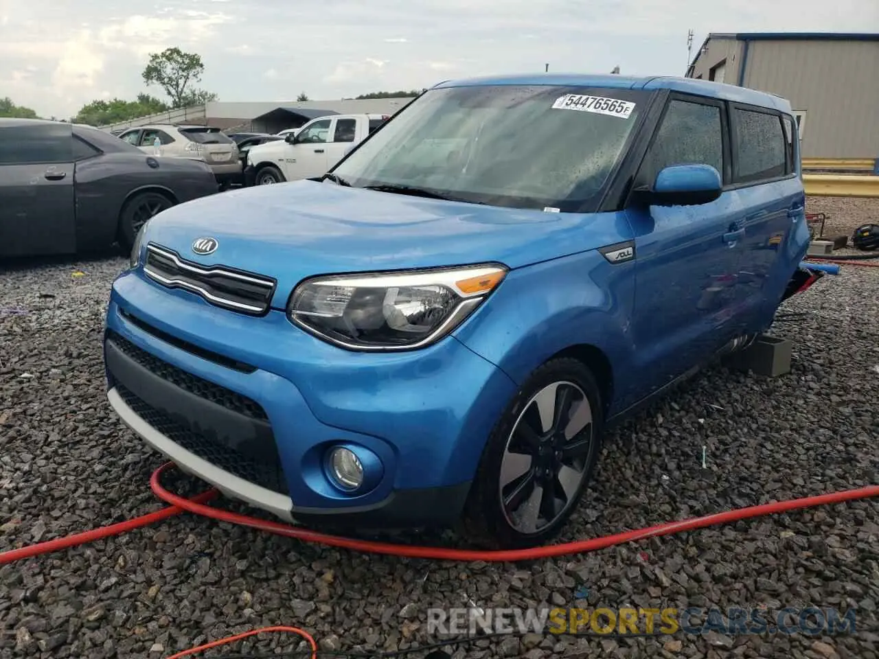 1 Photograph of a damaged car KNDJP3A53K7634375 KIA SOUL 2019