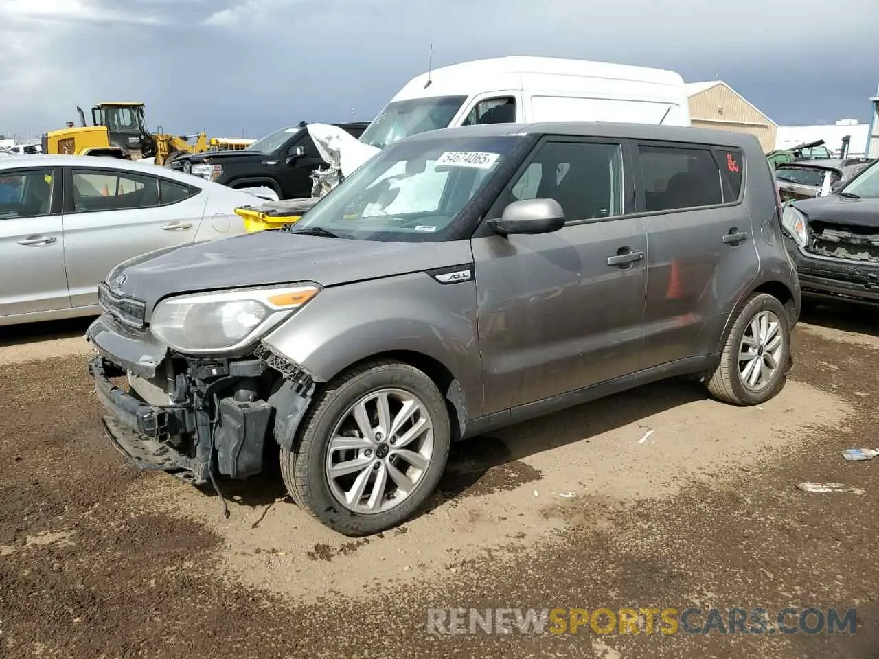 1 Photograph of a damaged car KNDJP3A53K7668719 KIA SOUL 2019