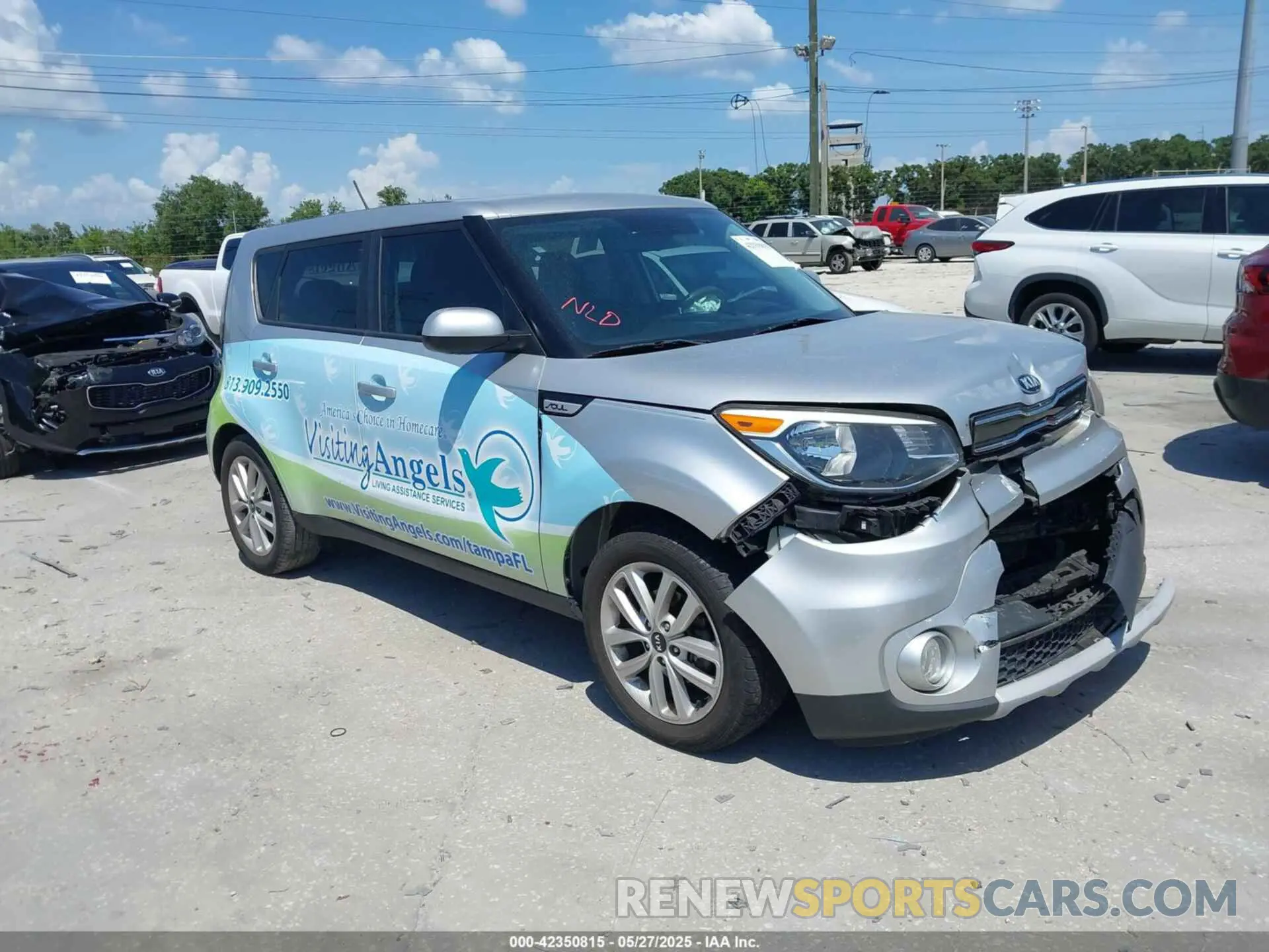 1 Фотография поврежденного автомобиля KNDJP3A53K7674407 KIA SOUL 2019