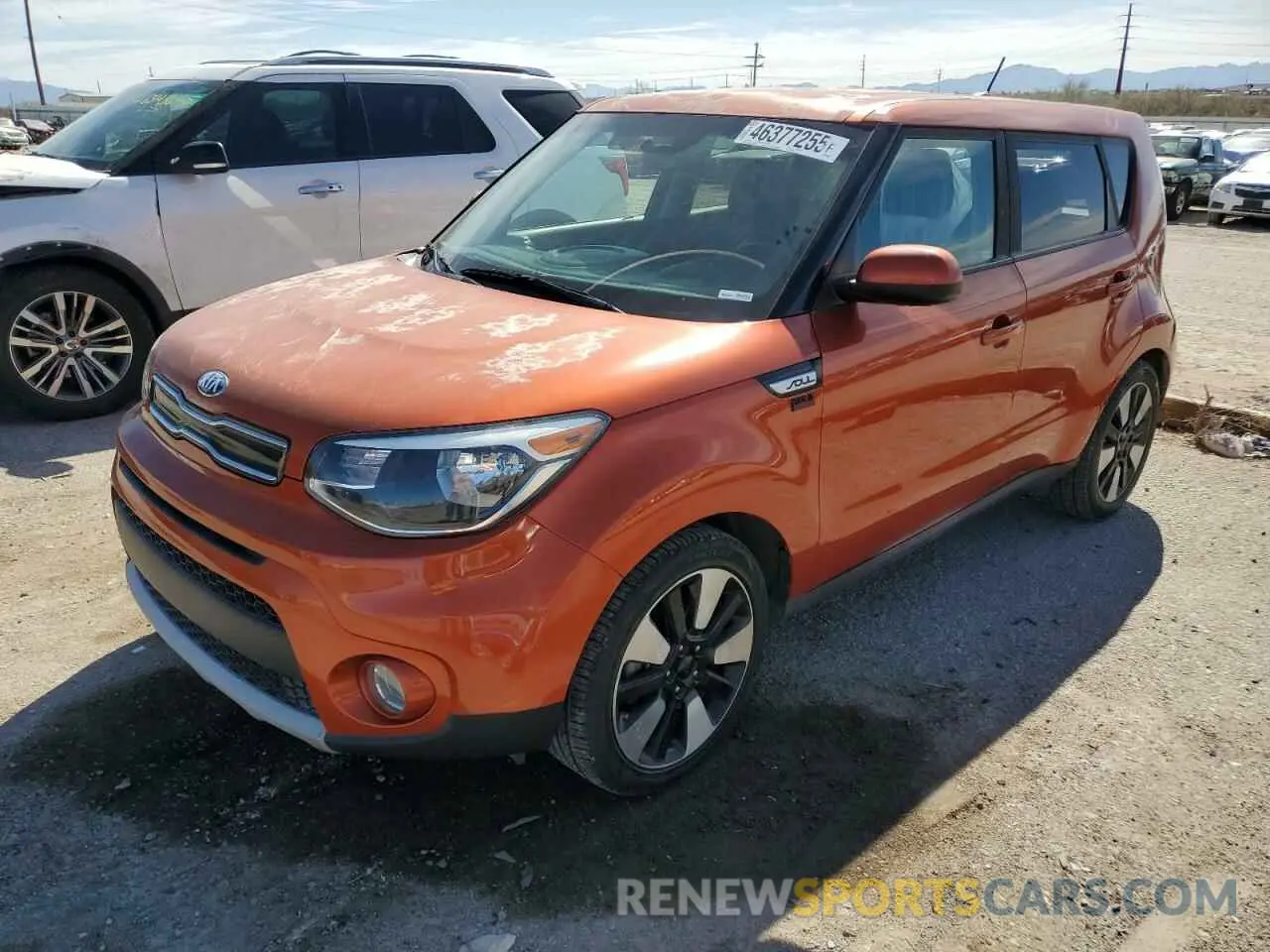1 Photograph of a damaged car KNDJP3A53K7696620 KIA SOUL 2019