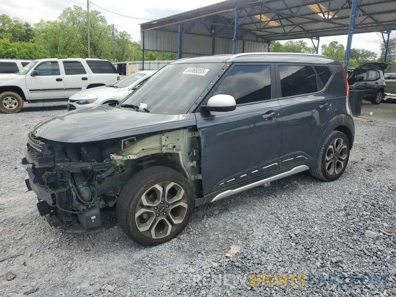1 Photograph of a damaged car KNDJ23AU0L7007172 KIA SOUL 2020