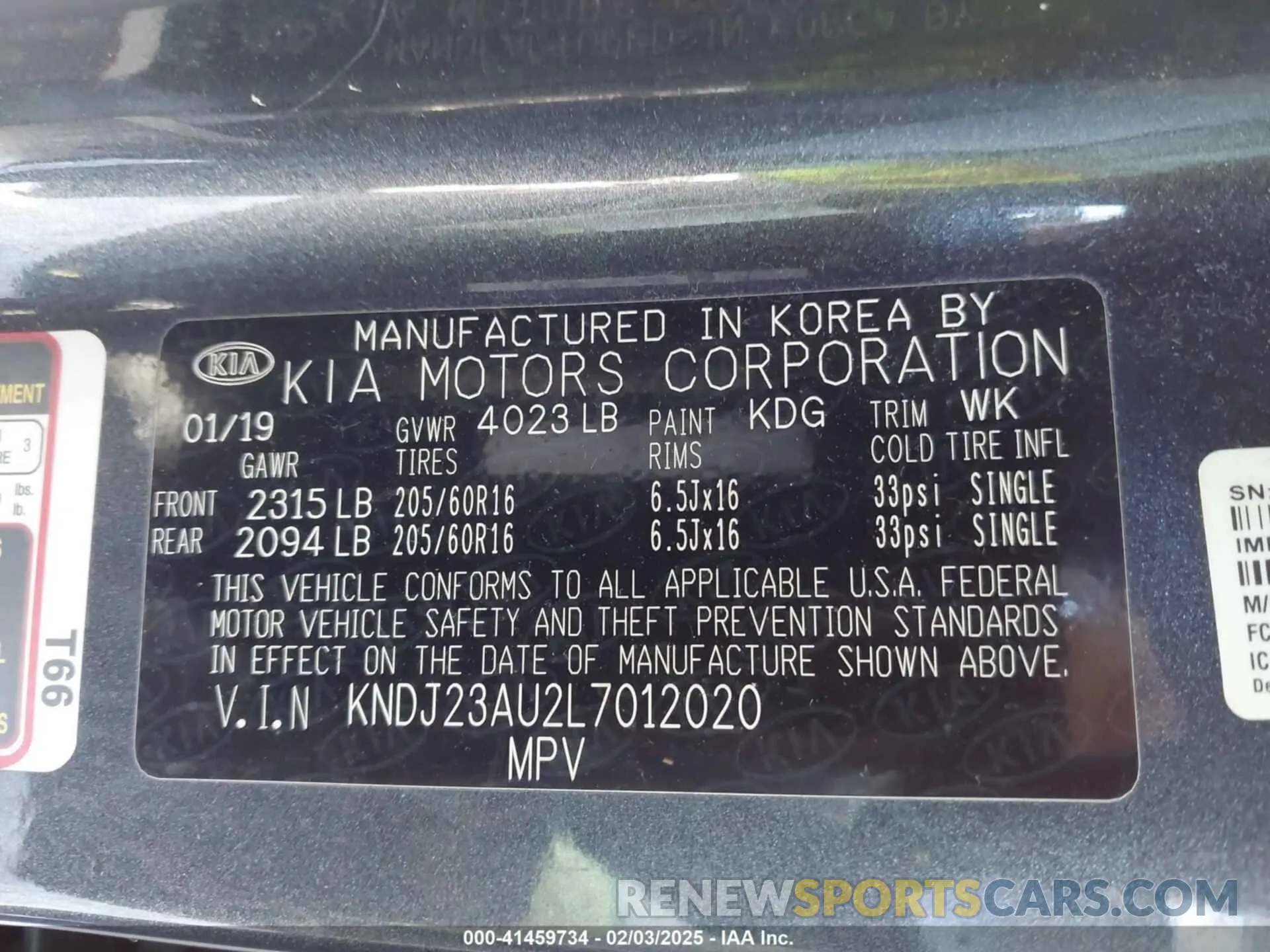 9 Photograph of a damaged car KNDJ23AU2L7012020 KIA SOUL 2020