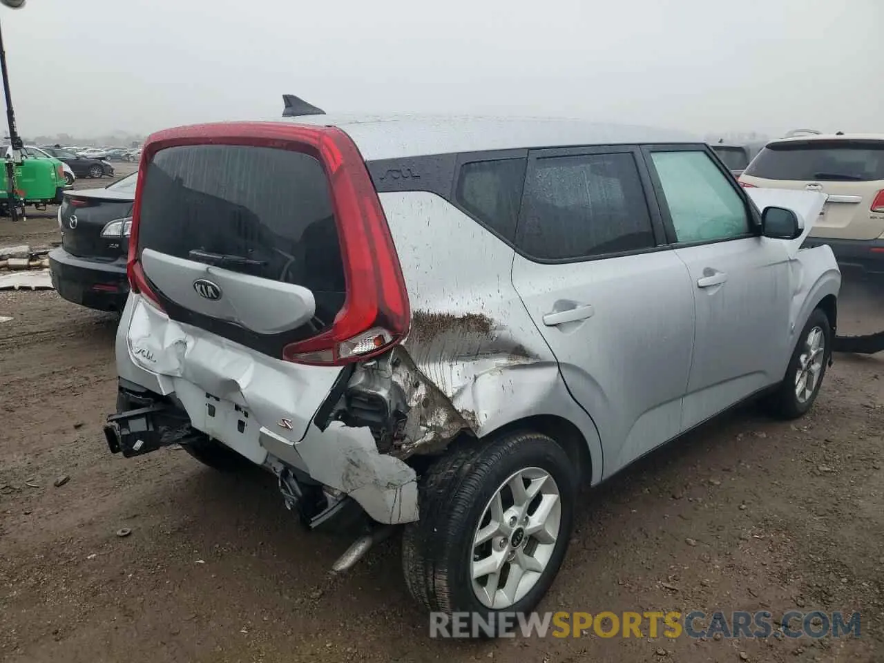 3 Photograph of a damaged car KNDJ23AU2L7043414 KIA SOUL 2020