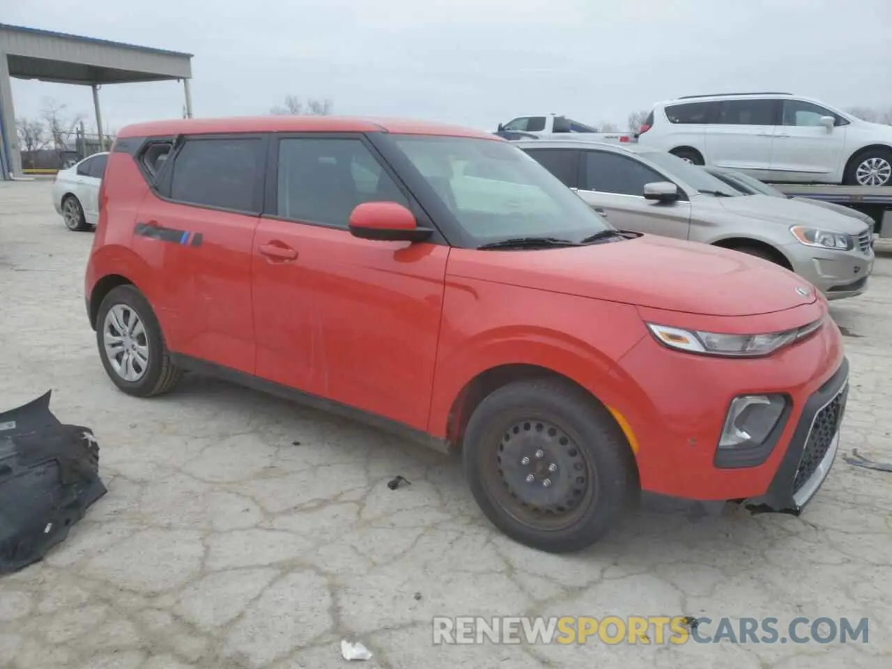 4 Фотография поврежденного автомобиля KNDJ23AU2L7061301 KIA SOUL 2020